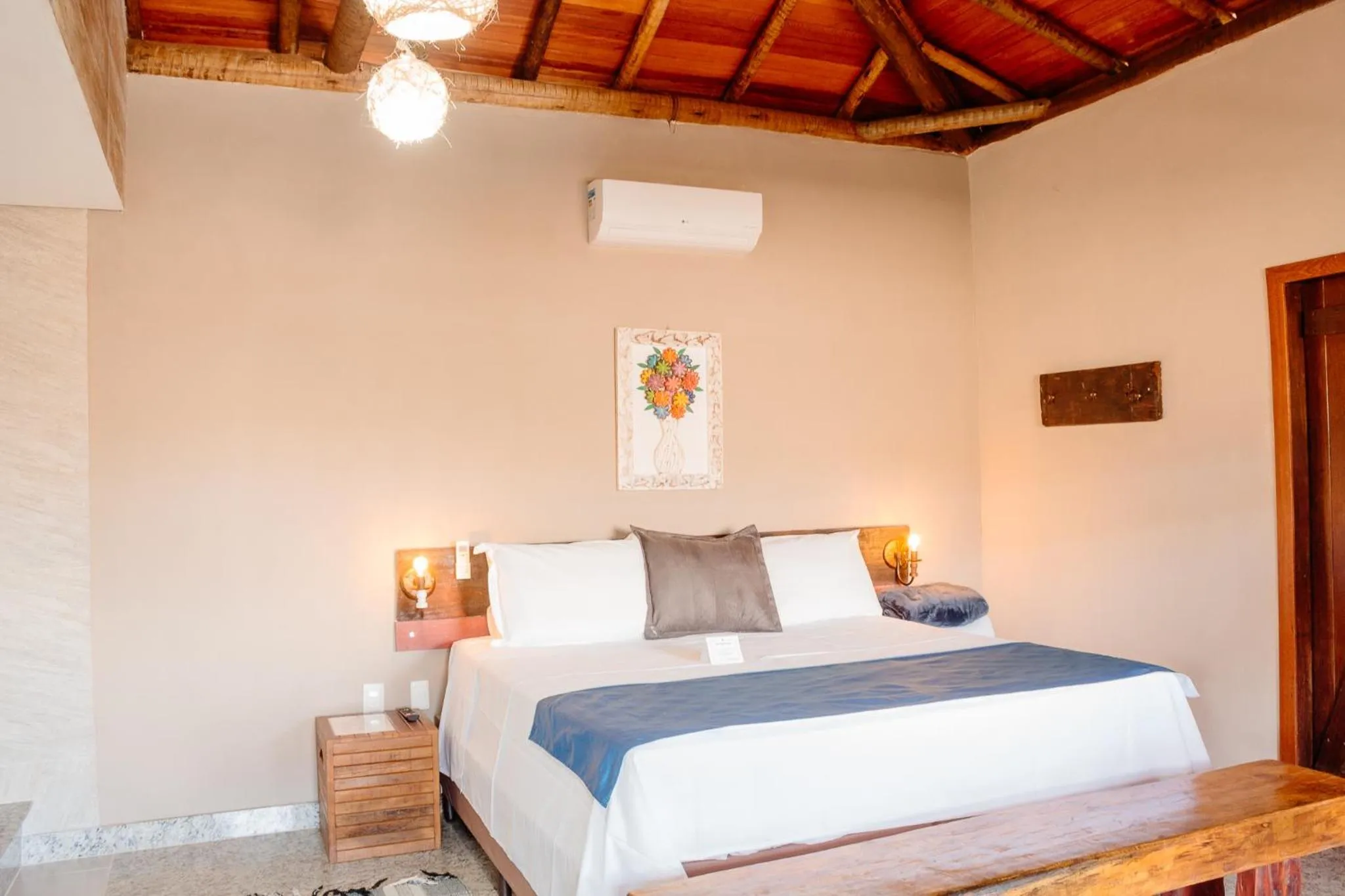 Bed in Pousada Adega Cipo