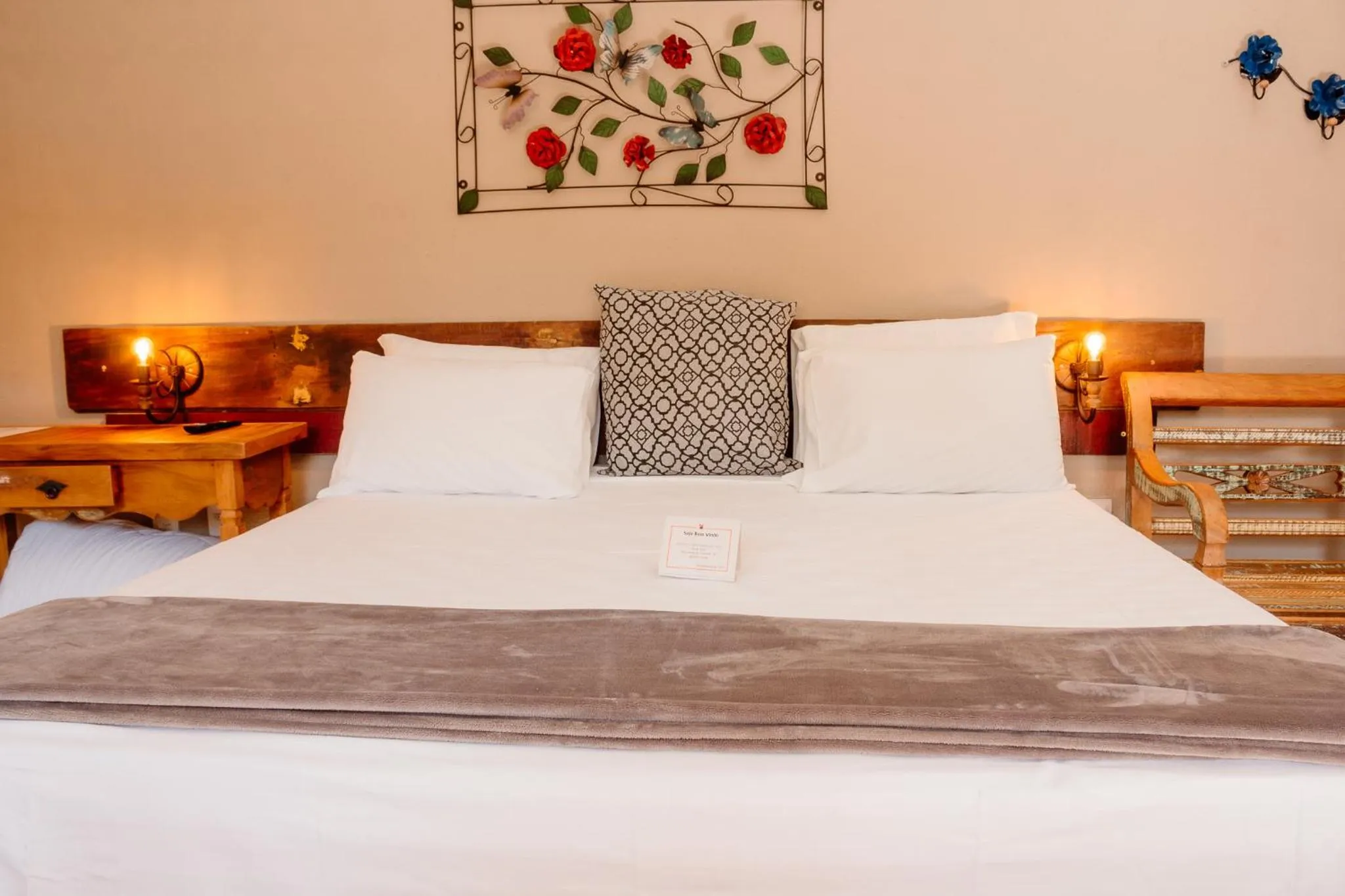 Bed in Pousada Adega Cipo