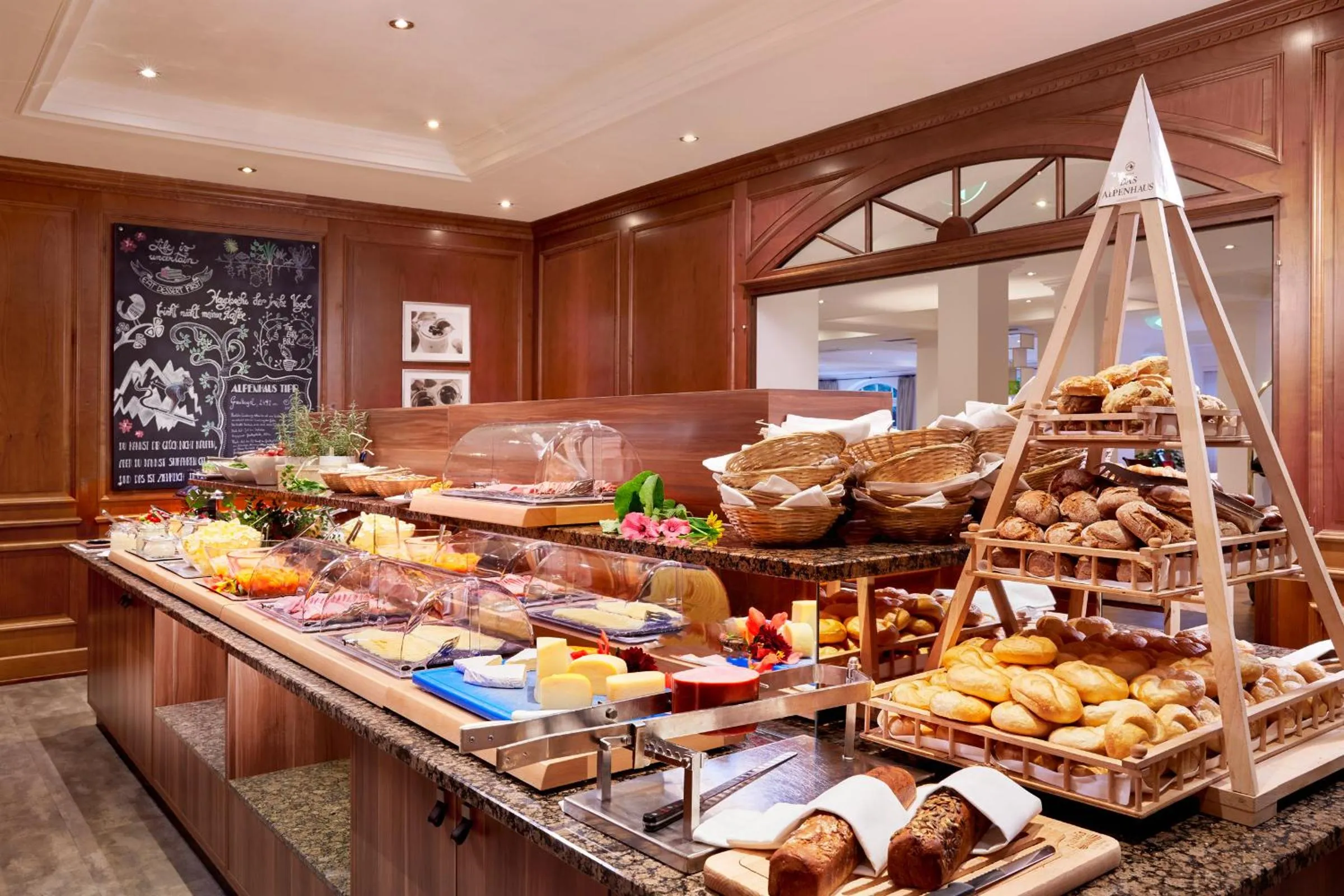 Buffet breakfast in Das Alpenhaus Gasteinertal