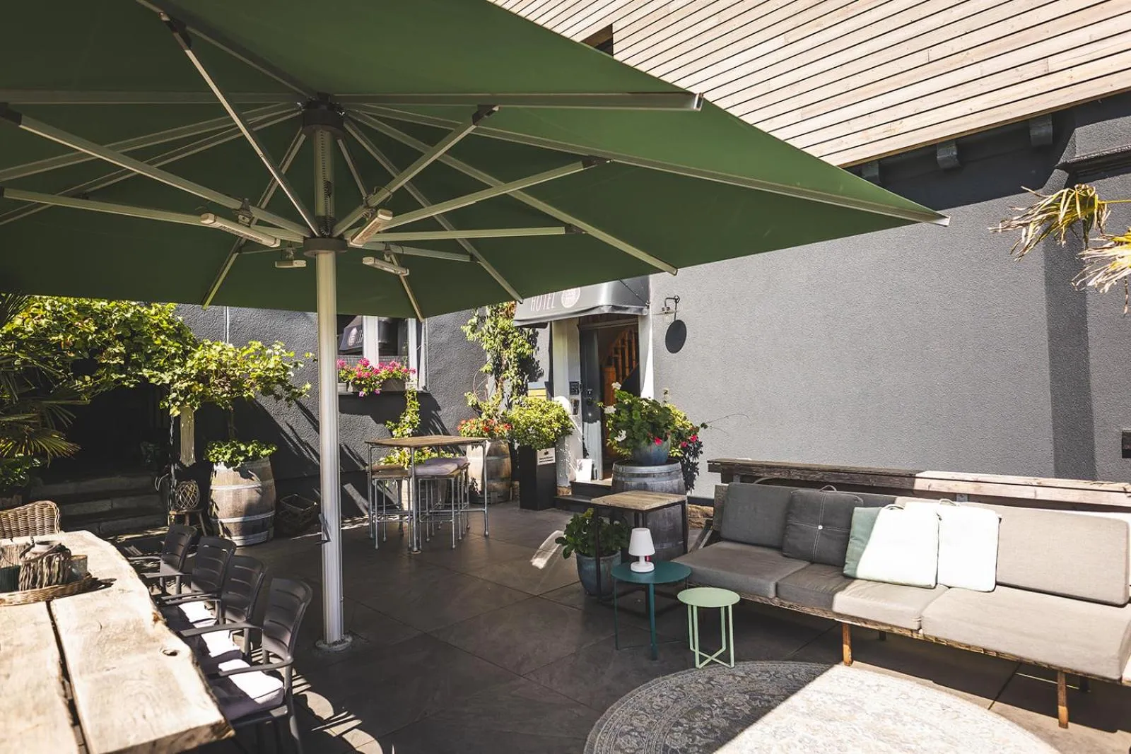 Patio in Boutique Hotel LANDHAUSZEIT