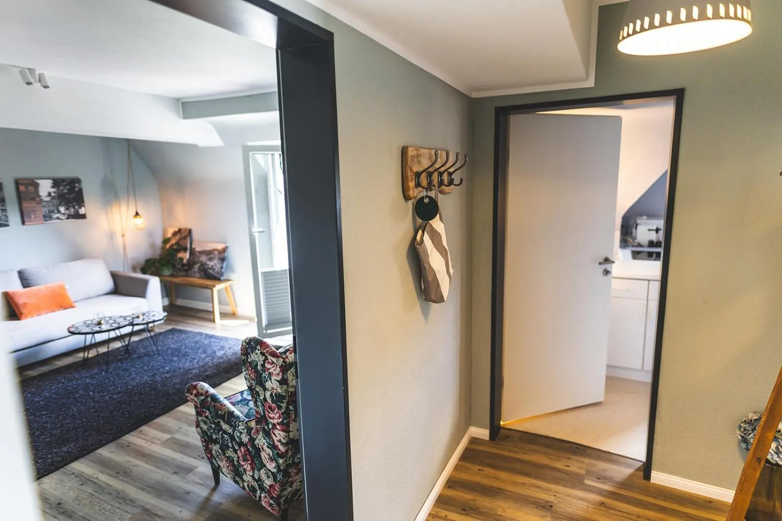 Living room, Bed in Boutique Hotel LANDHAUSZEIT