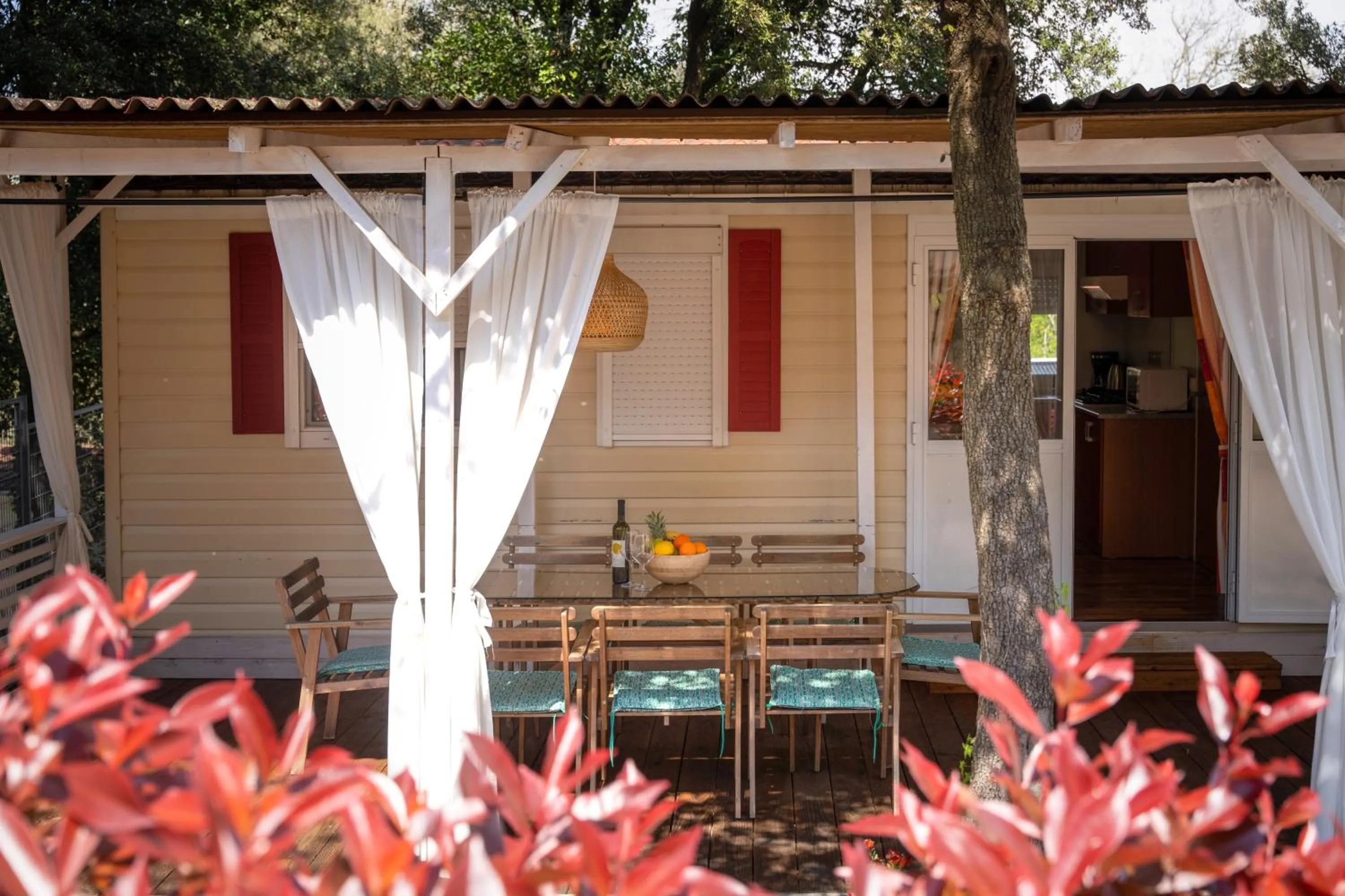 Balcony/Terrace in Camping Resort Tina Vrsar