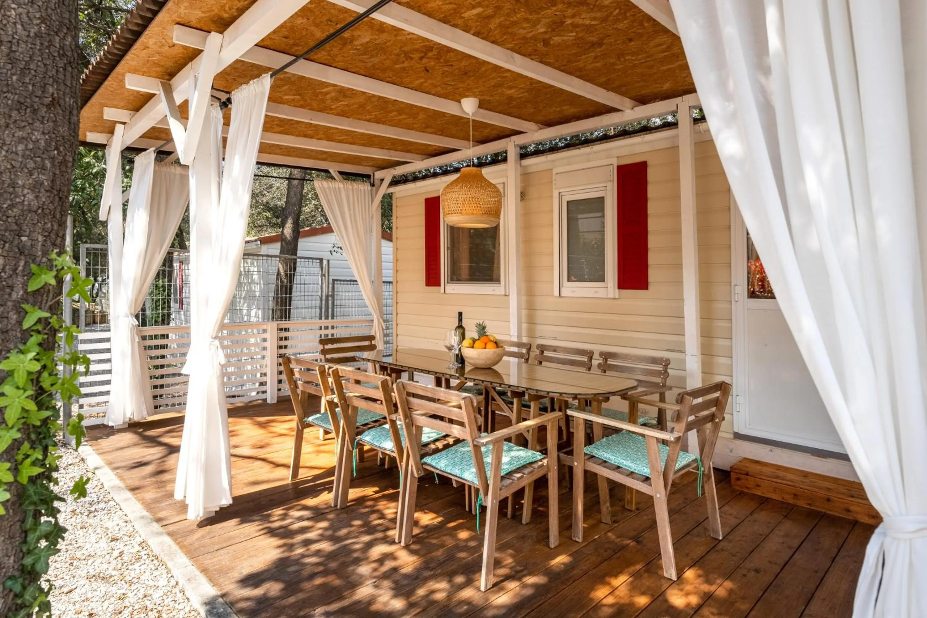 Balcony/Terrace in Camping Resort Tina Vrsar