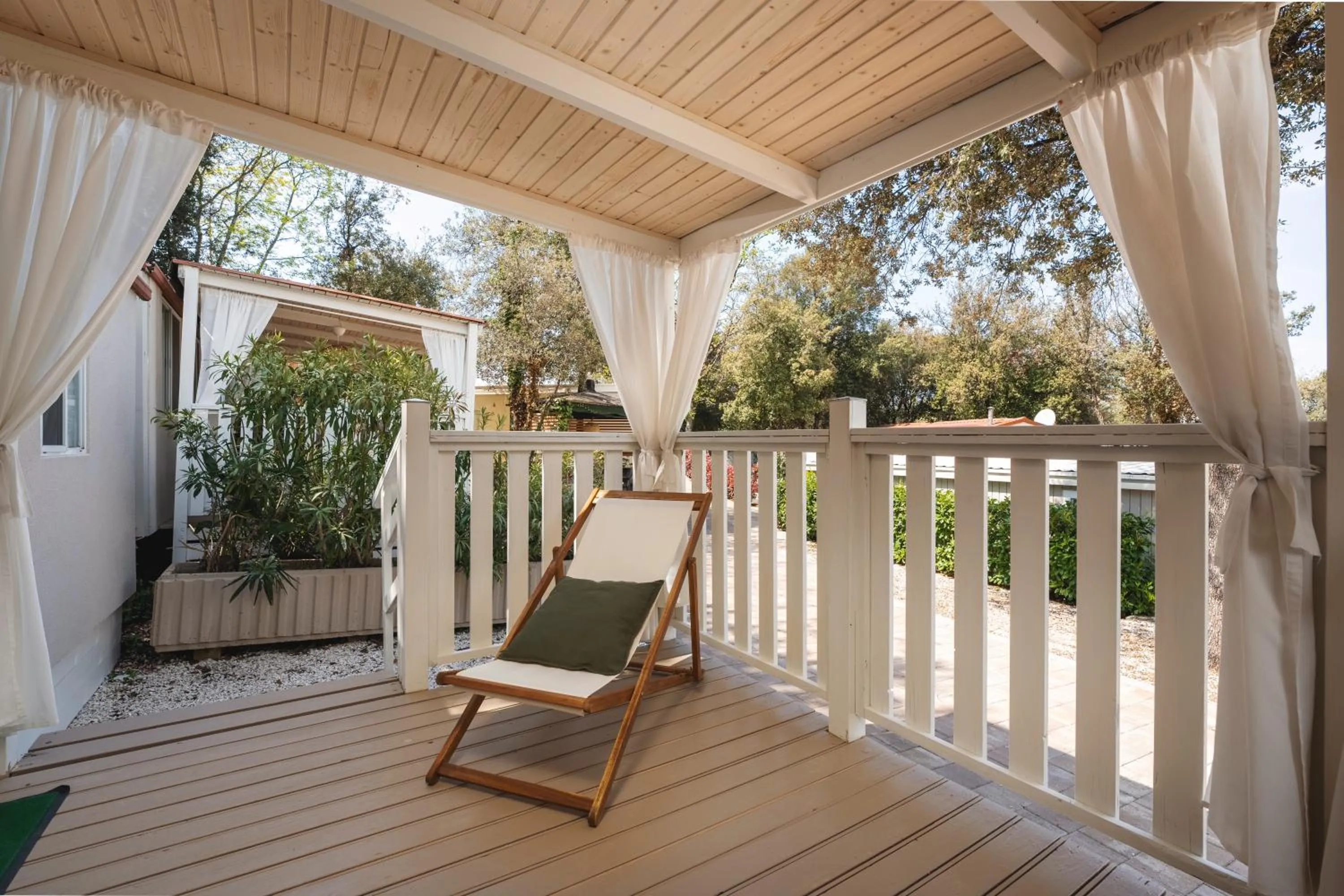 Balcony/Terrace in Camping Resort Tina Vrsar