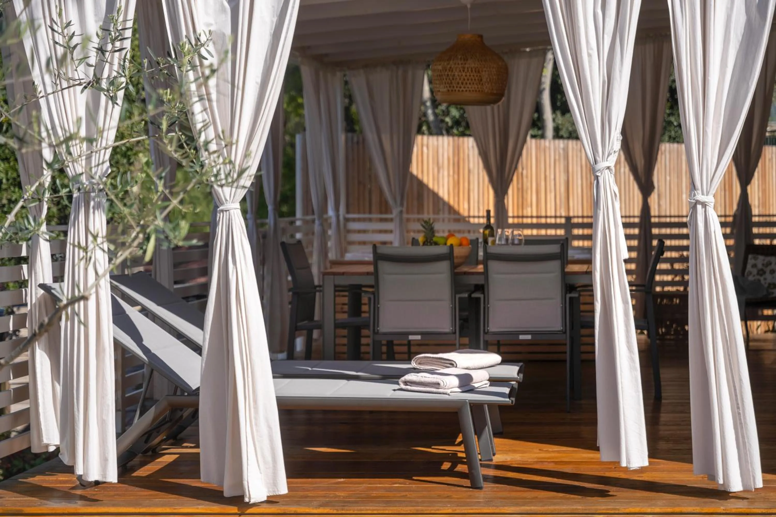 Balcony/Terrace in Camping Resort Tina Vrsar