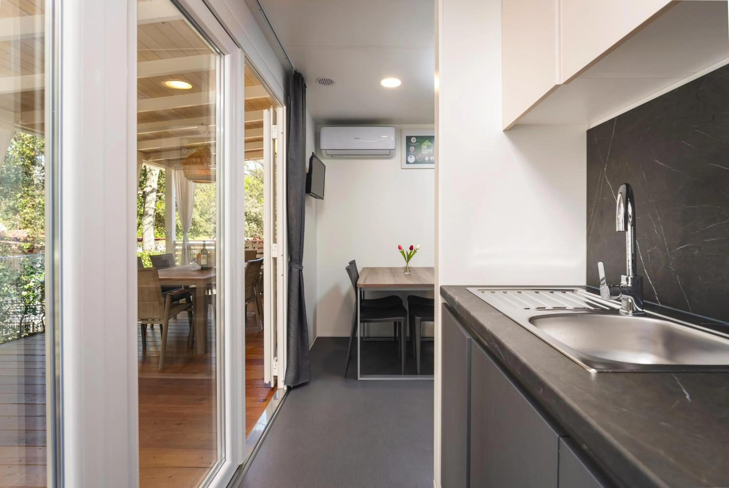 Kitchen or kitchenette in Camping Resort Tina Vrsar