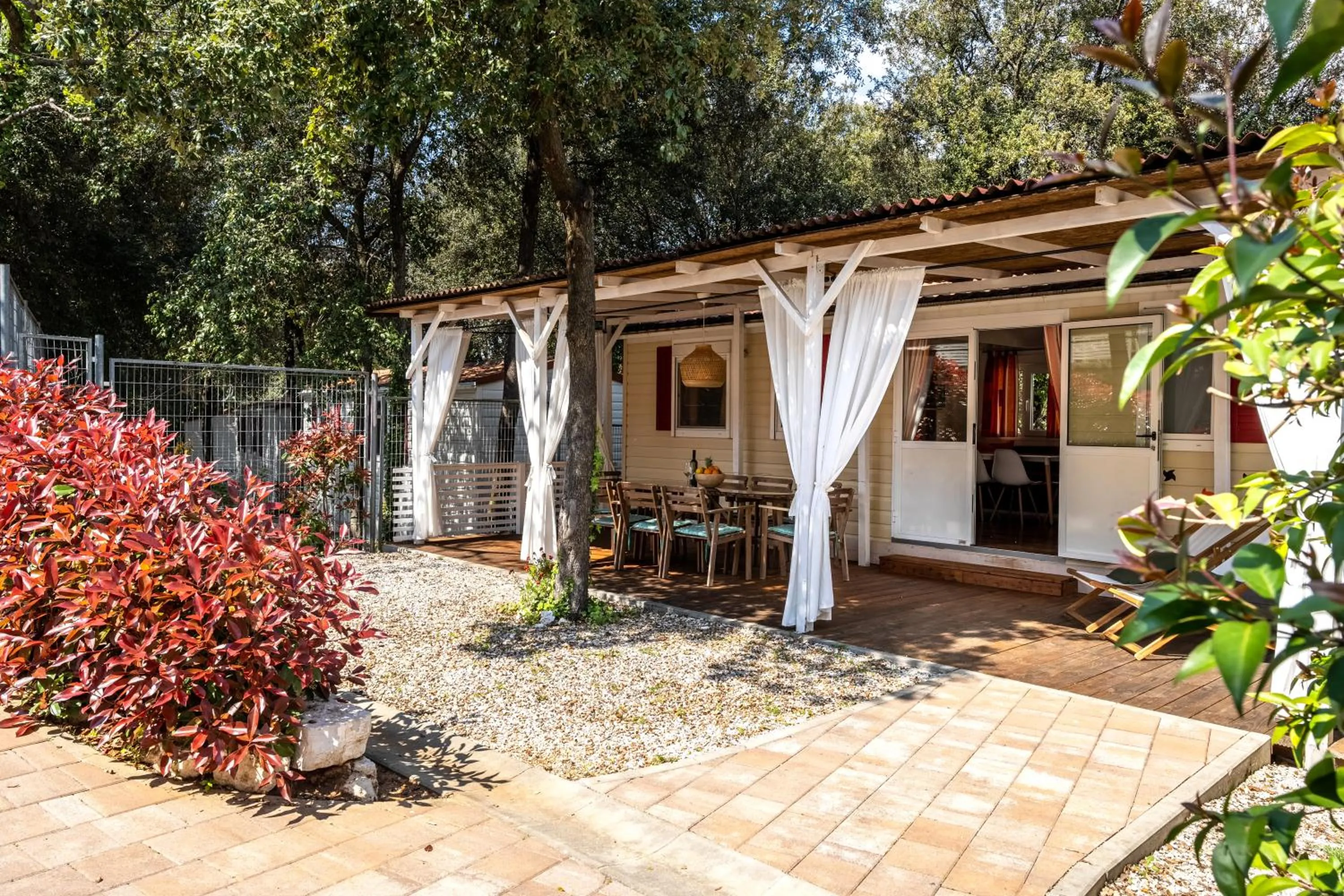 Balcony/Terrace in Camping Resort Tina Vrsar