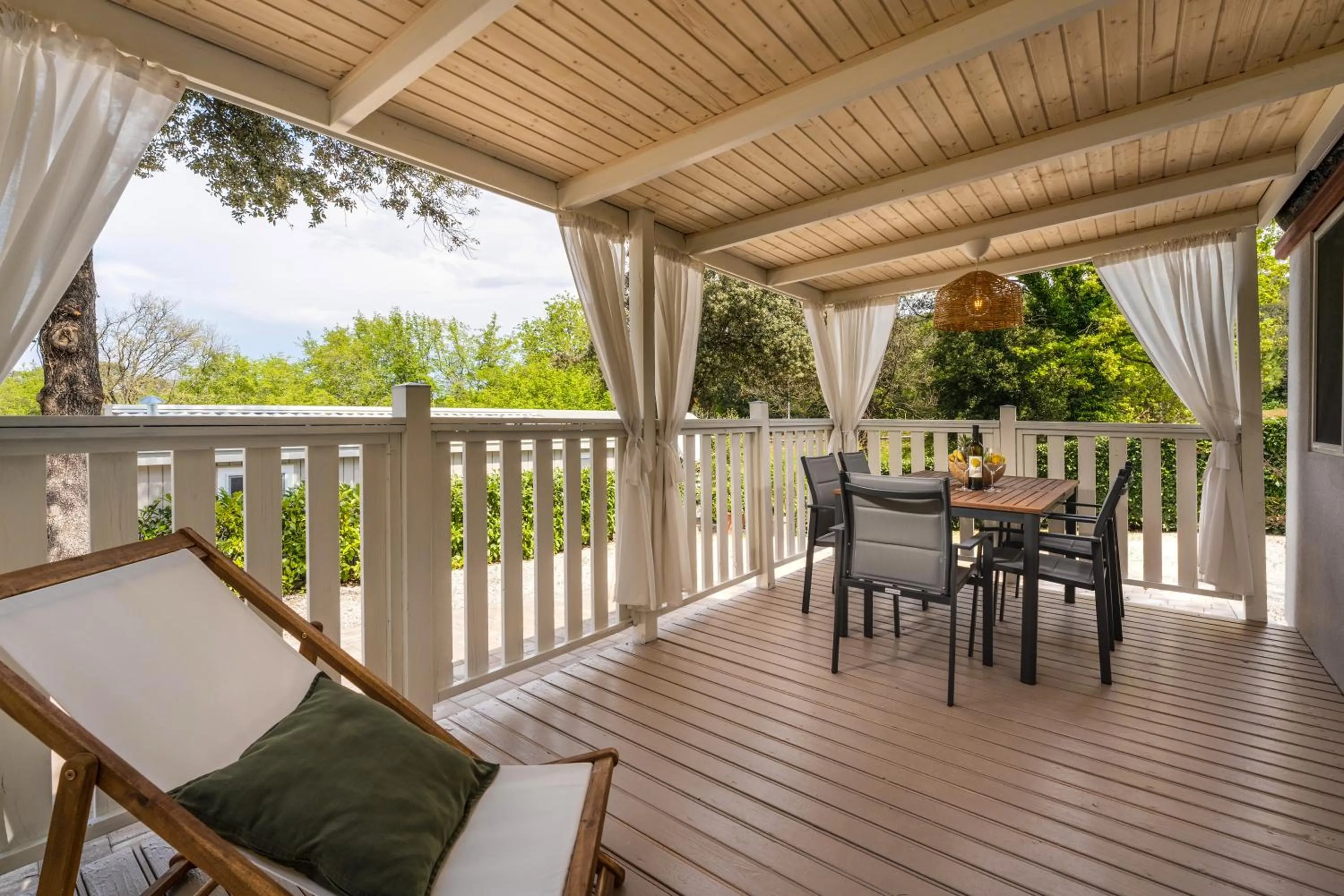 Balcony/Terrace in Camping Resort Tina Vrsar
