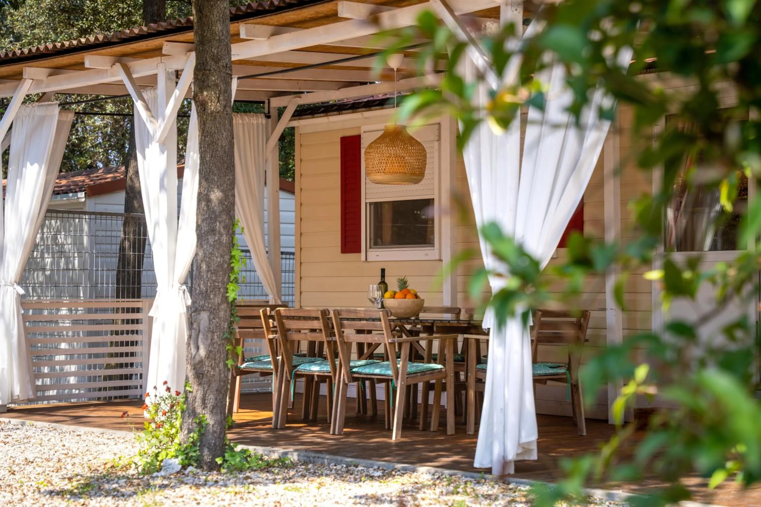 Balcony/Terrace in Camping Resort Tina Vrsar