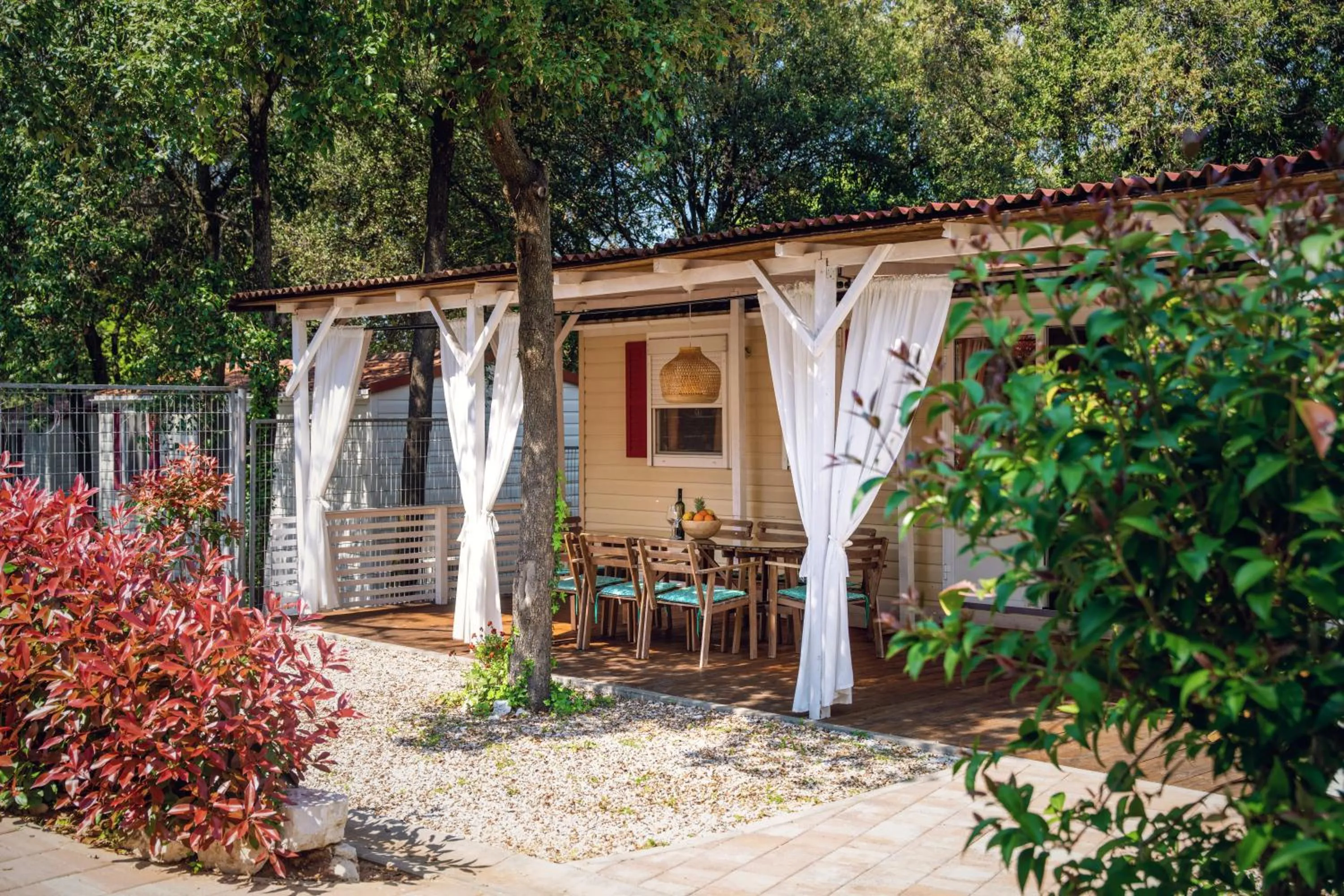 Balcony/Terrace in Camping Resort Tina Vrsar