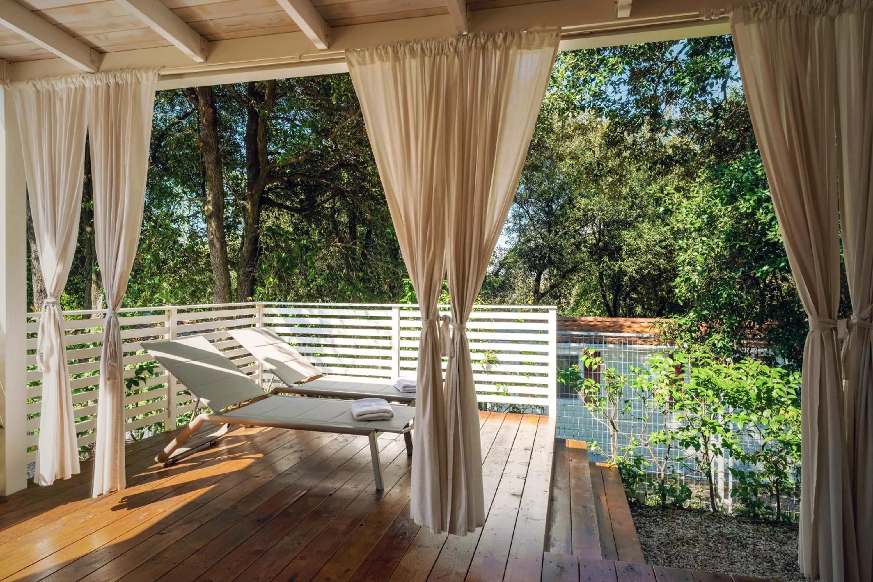 Balcony/Terrace in Camping Resort Tina Vrsar