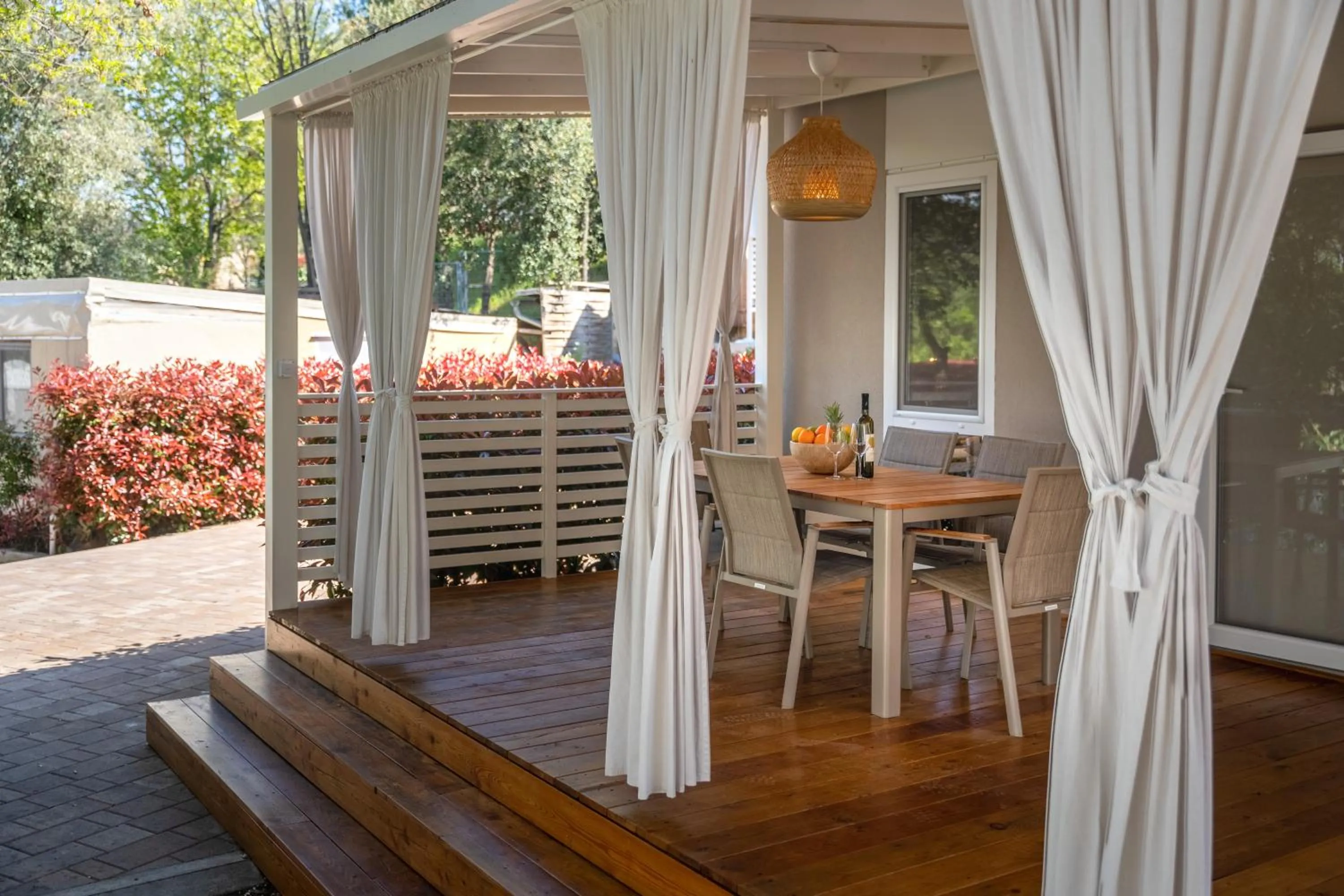 Balcony/Terrace in Camping Resort Tina Vrsar