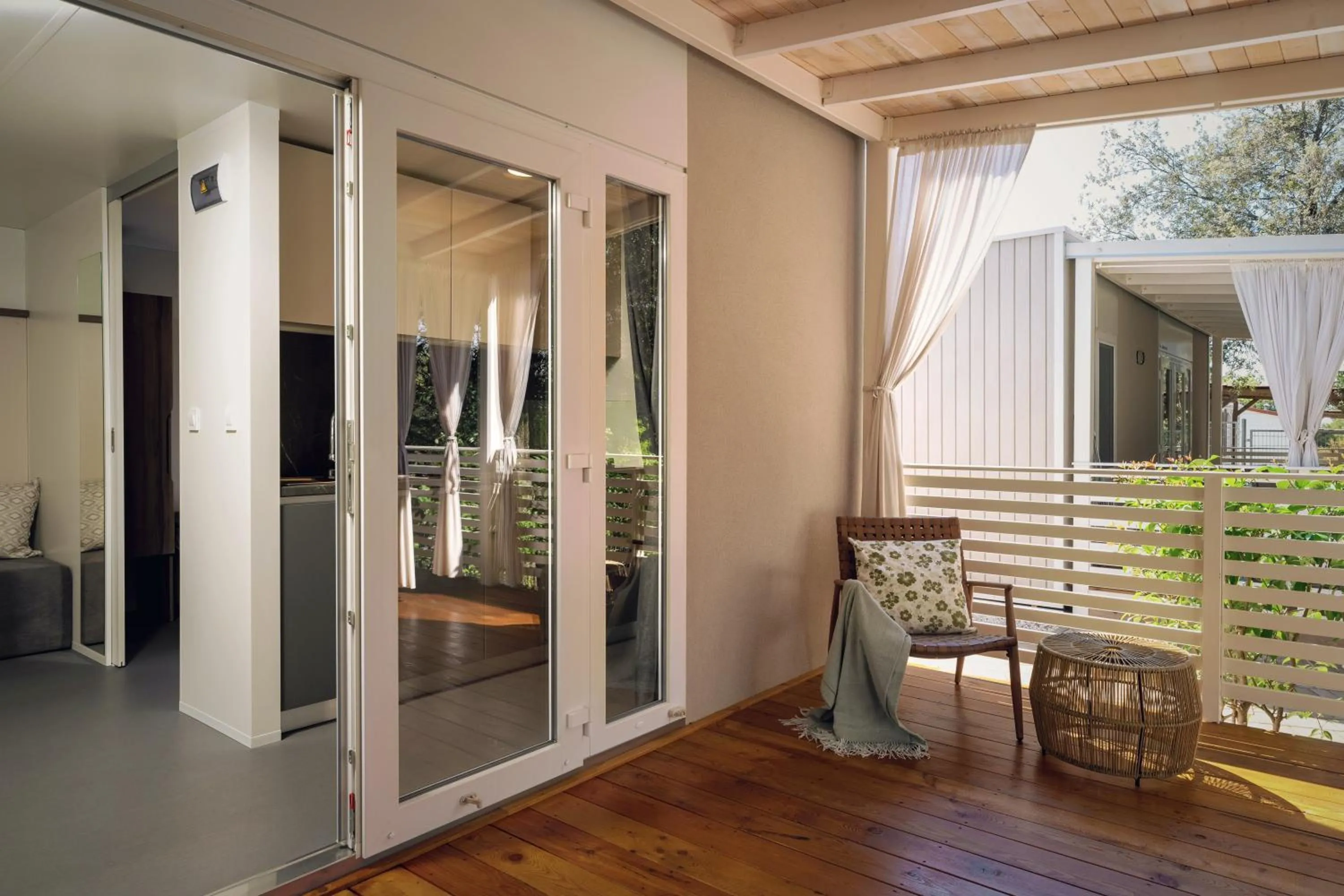 Balcony/Terrace in Camping Resort Tina Vrsar