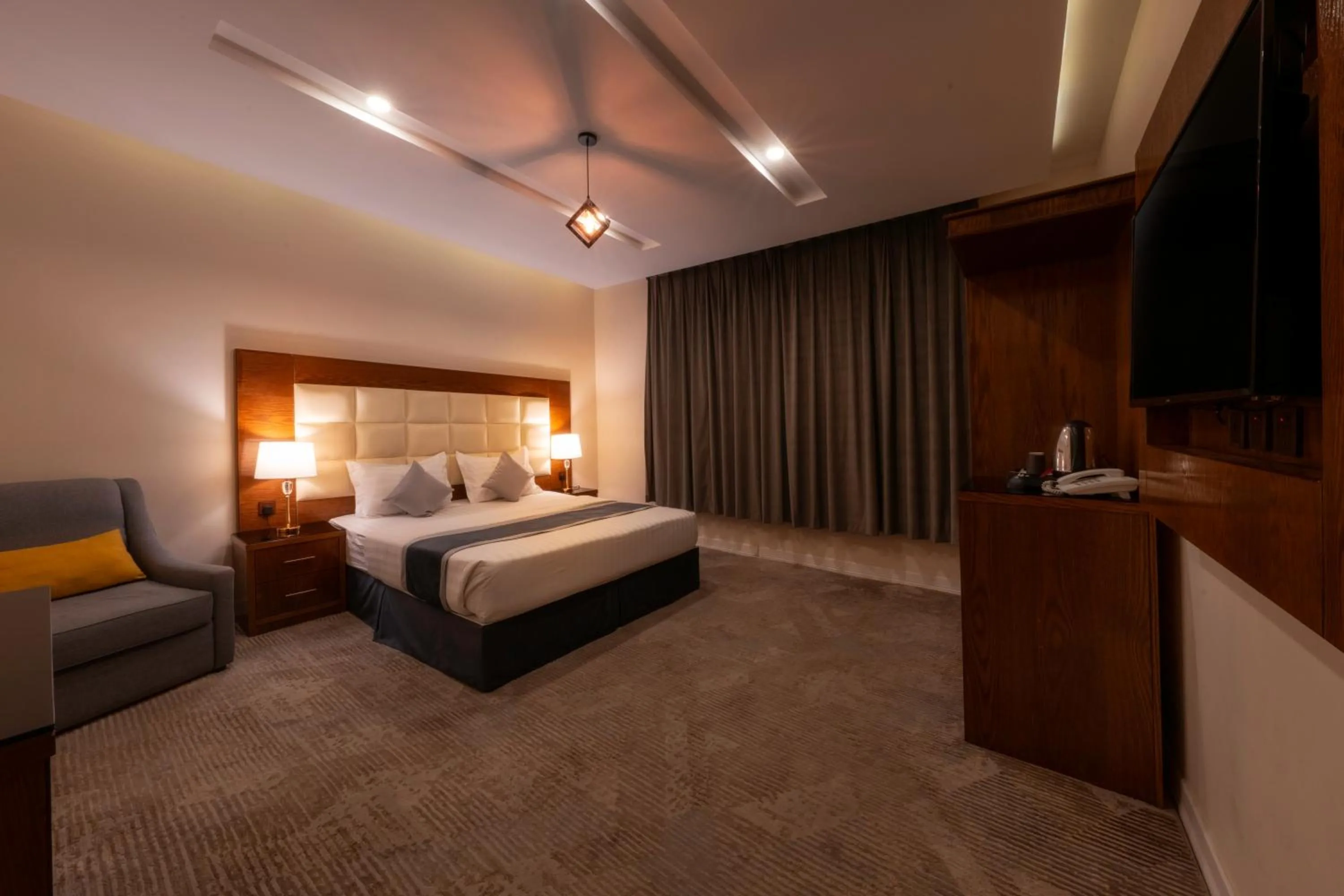 Bed in Diaara Hotel Appartments