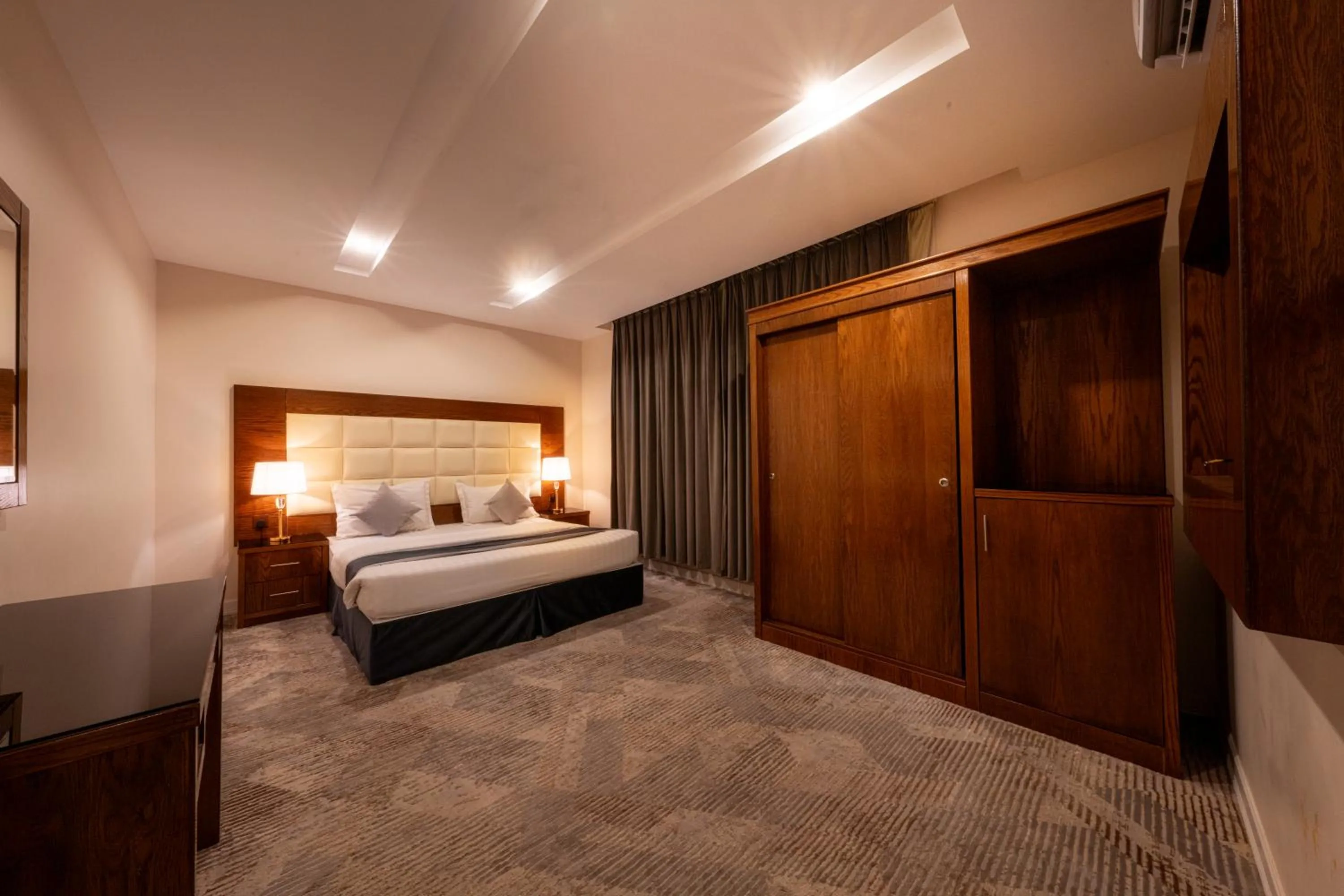 Bed in Diaara Hotel Appartments