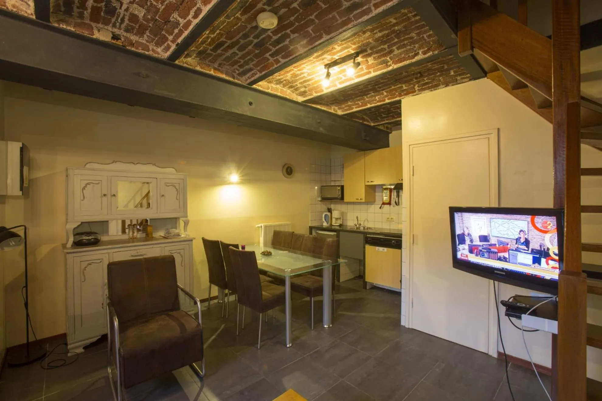 Kitchen or kitchenette in Apartments Cour d'Aix