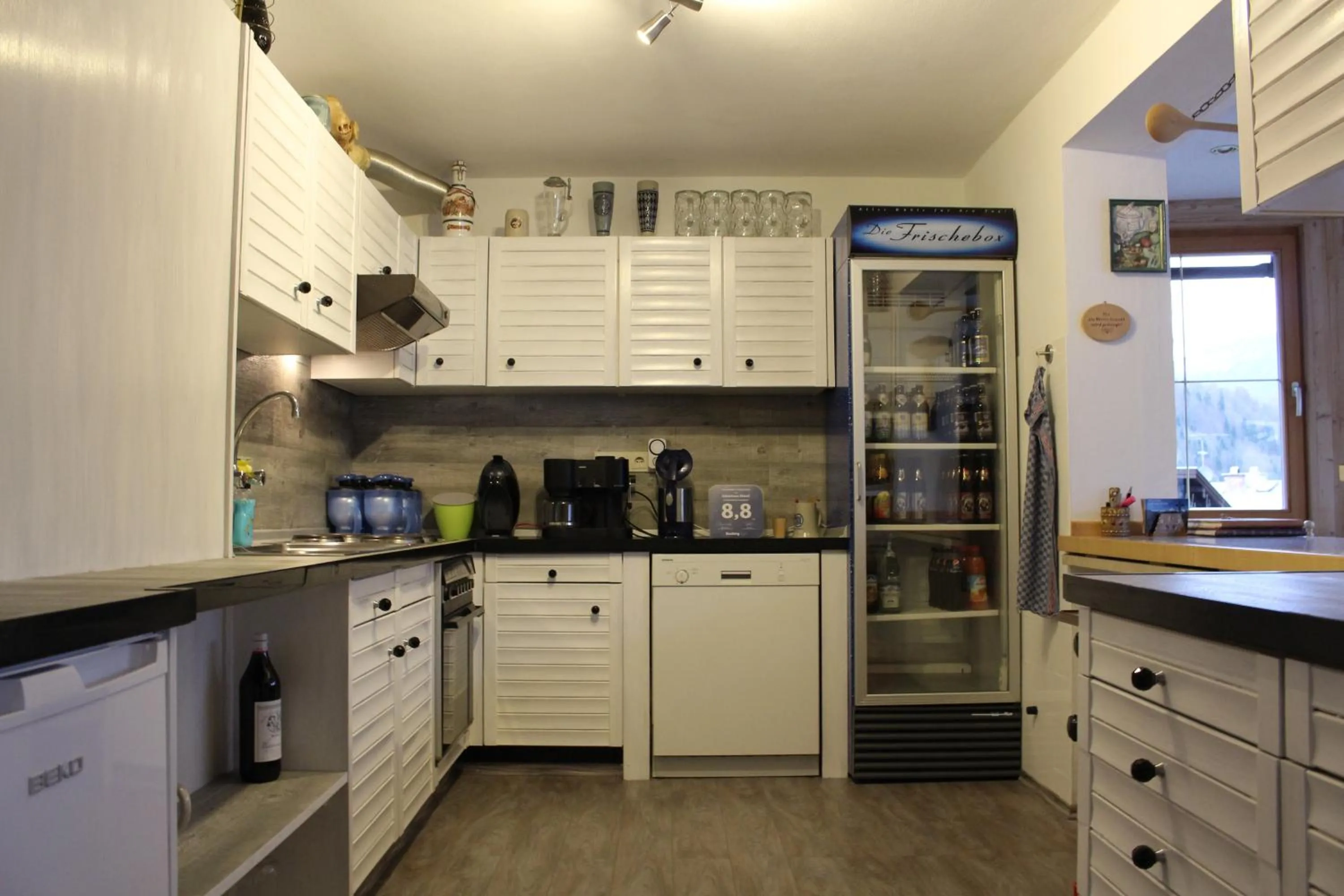 Kitchen or kitchenette in Gästehaus Stöckl