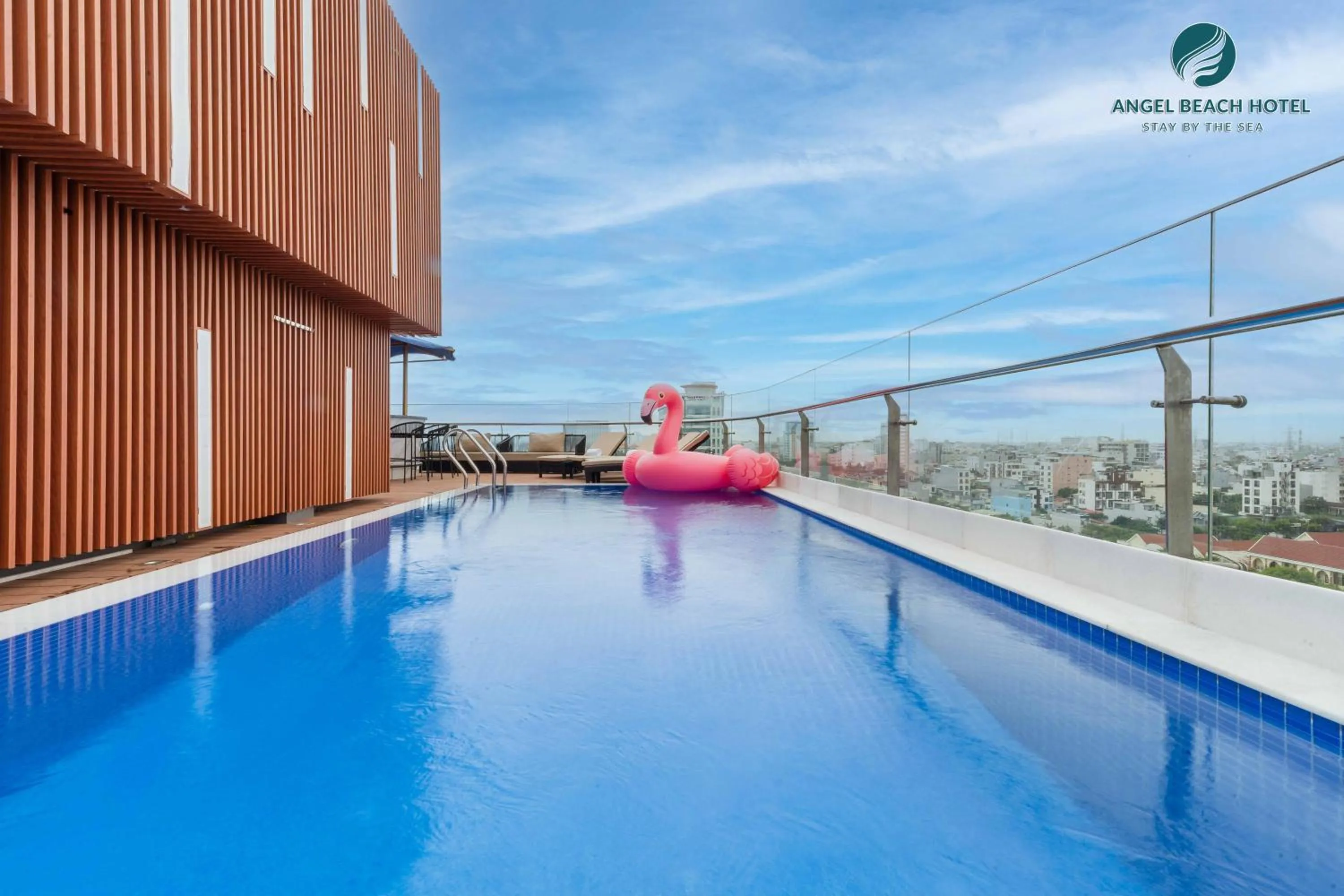 Swimming pool in Angel Beach Hotel Danang