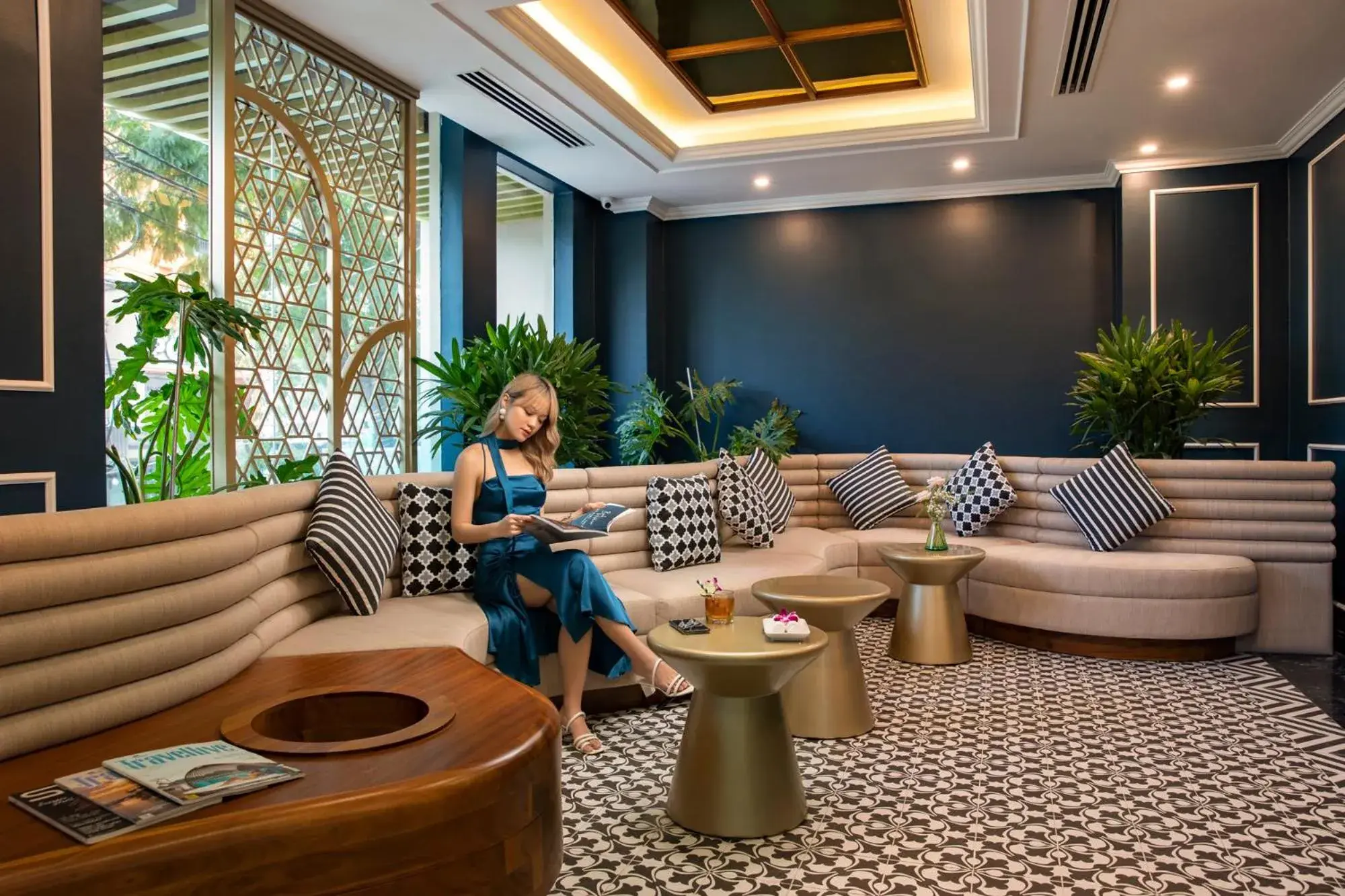 Lobby or reception in Angel Hotels Beach Danang Lobby or reception in Angel Hotels Beach Danang