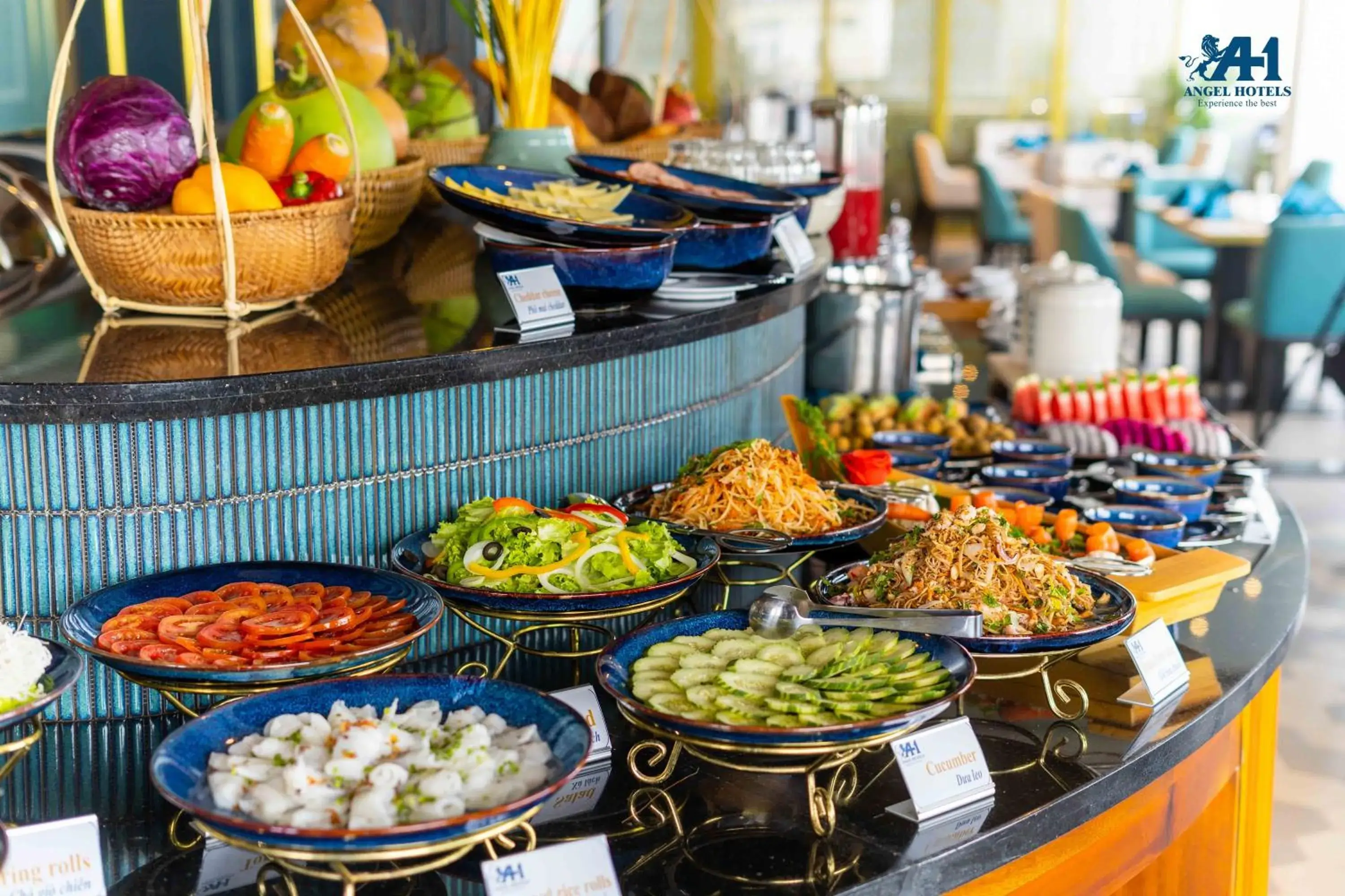 Buffet breakfast in Angel Hotels Beach Danang Buffet breakfast in Angel Hotels Beach Danang
