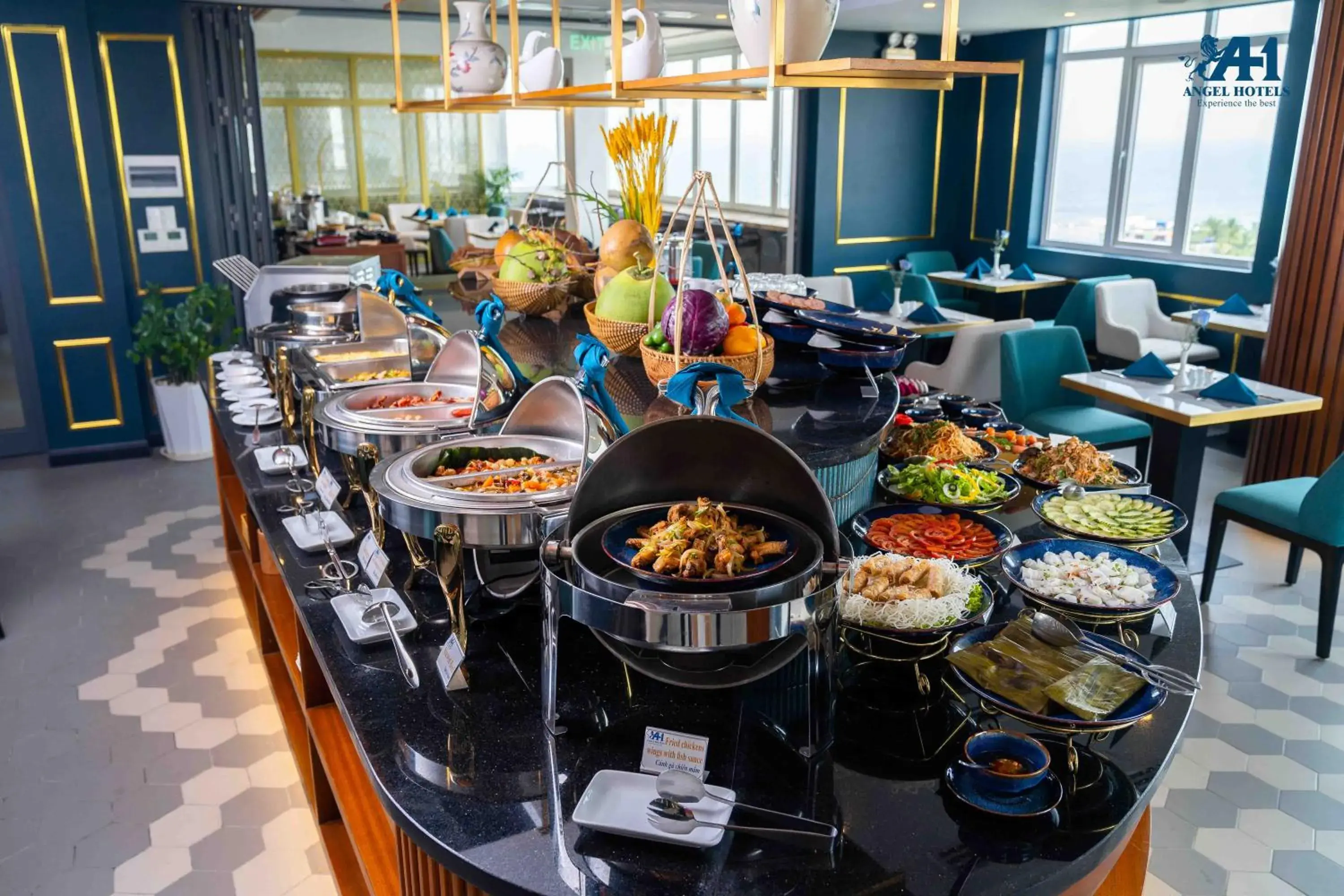 Buffet breakfast in Angel Hotels Beach Danang Buffet breakfast in Angel Hotels Beach Danang