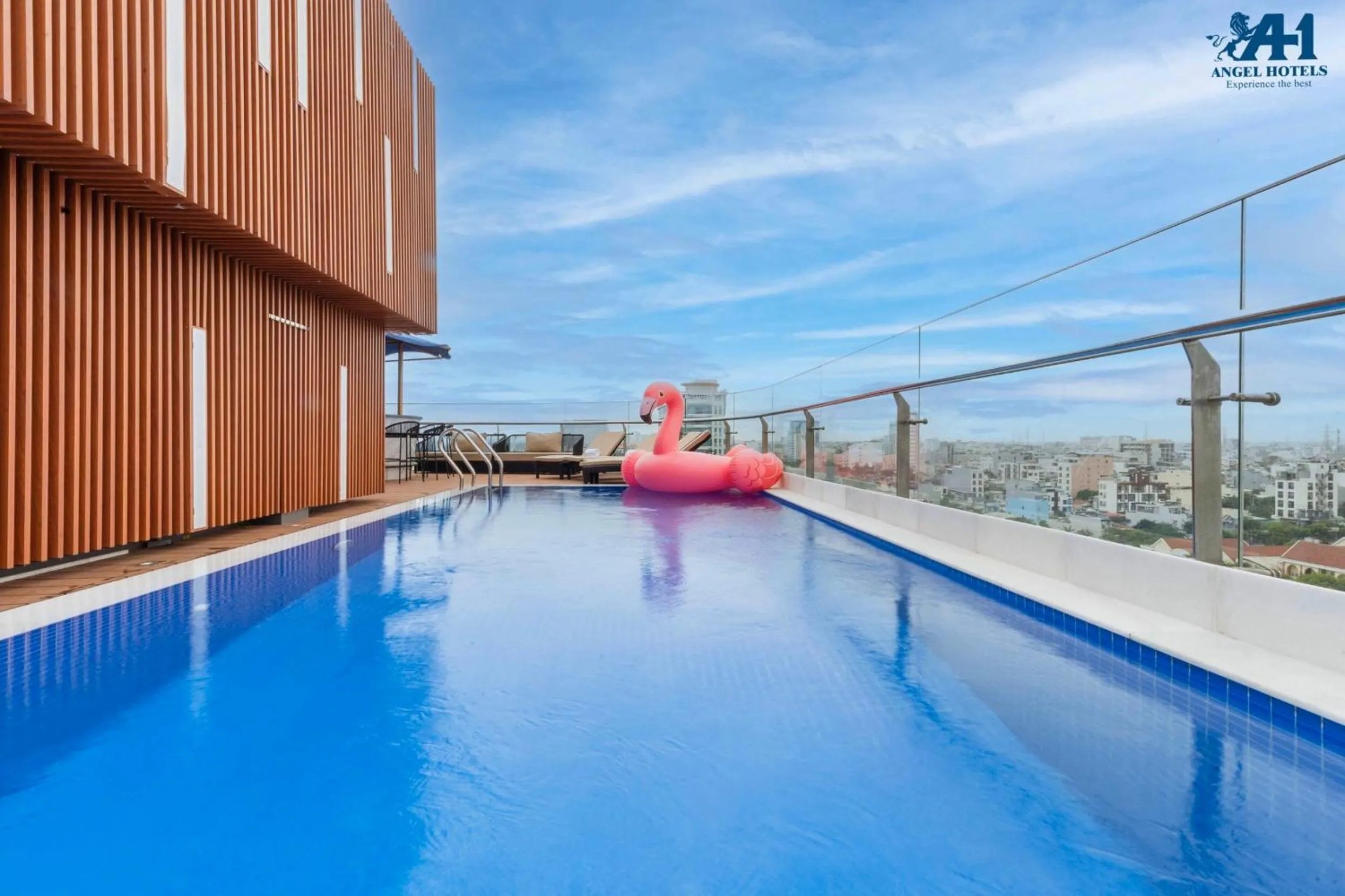 Swimming pool in Angel Beach Hotel Danang