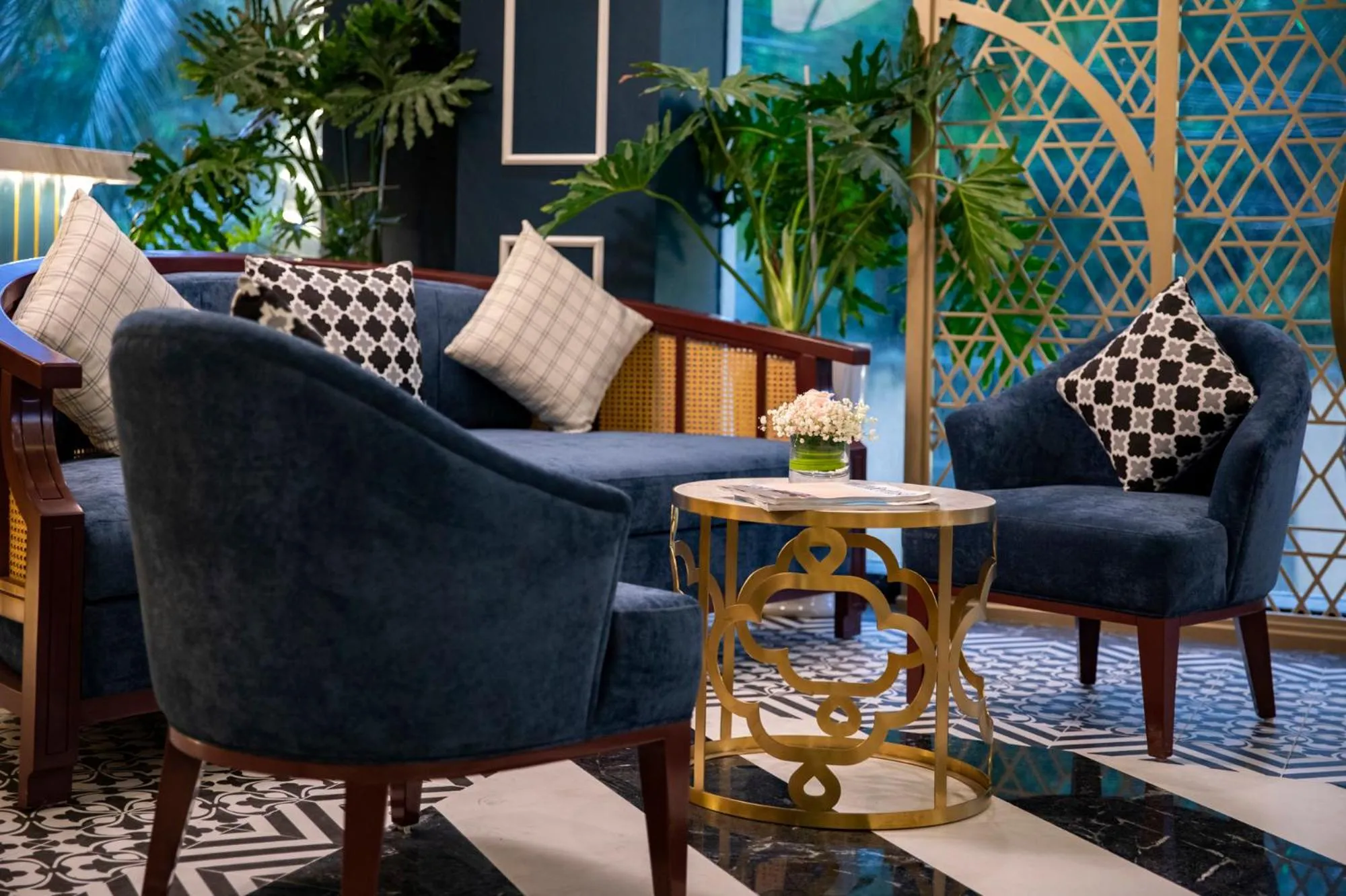 Seating area in Angel Beach Hotel Danang