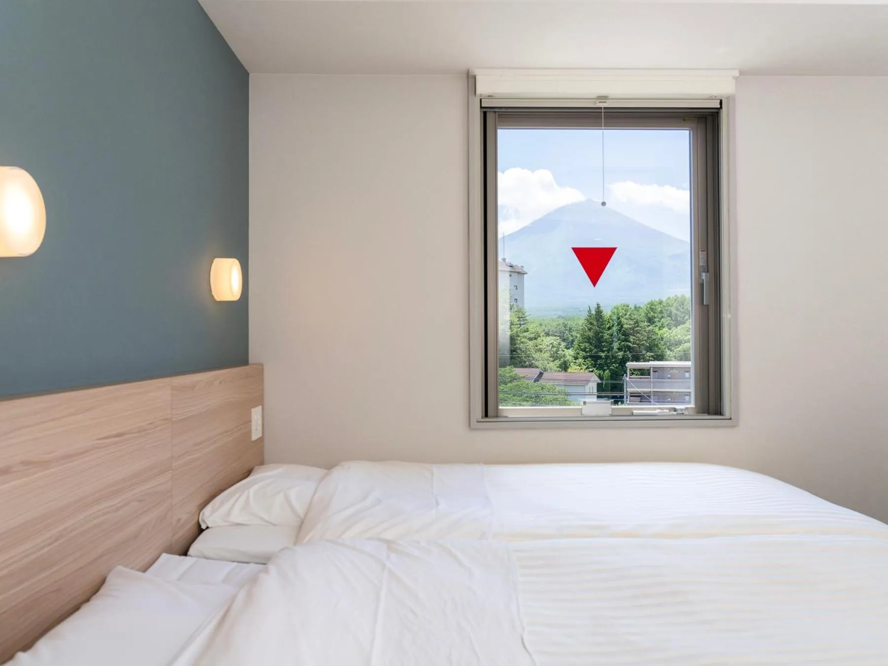 Bed in Super Hotel Fujikawaguchiko Tennenonsen