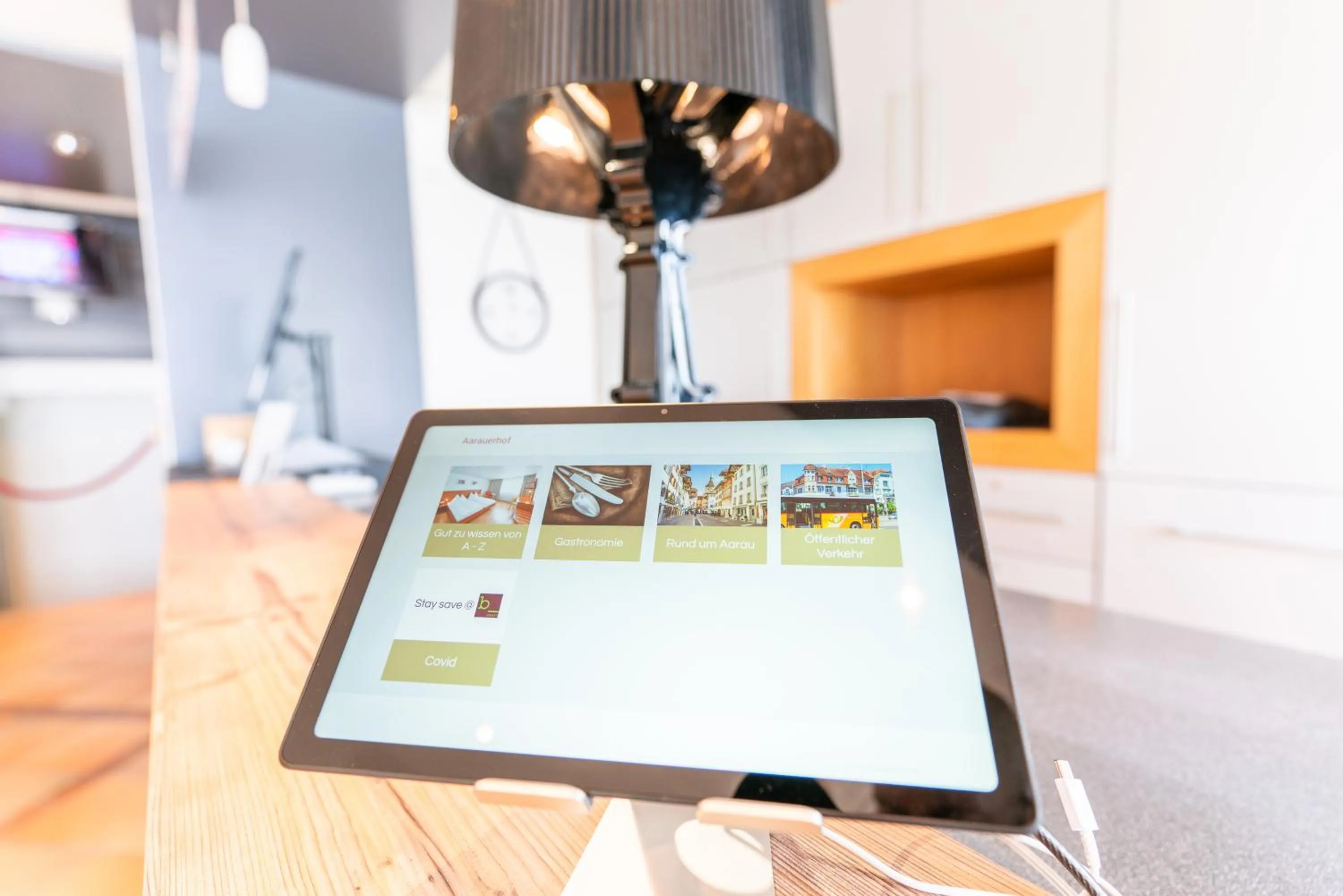 Lobby or reception in Aarauerhof - Self Check-in