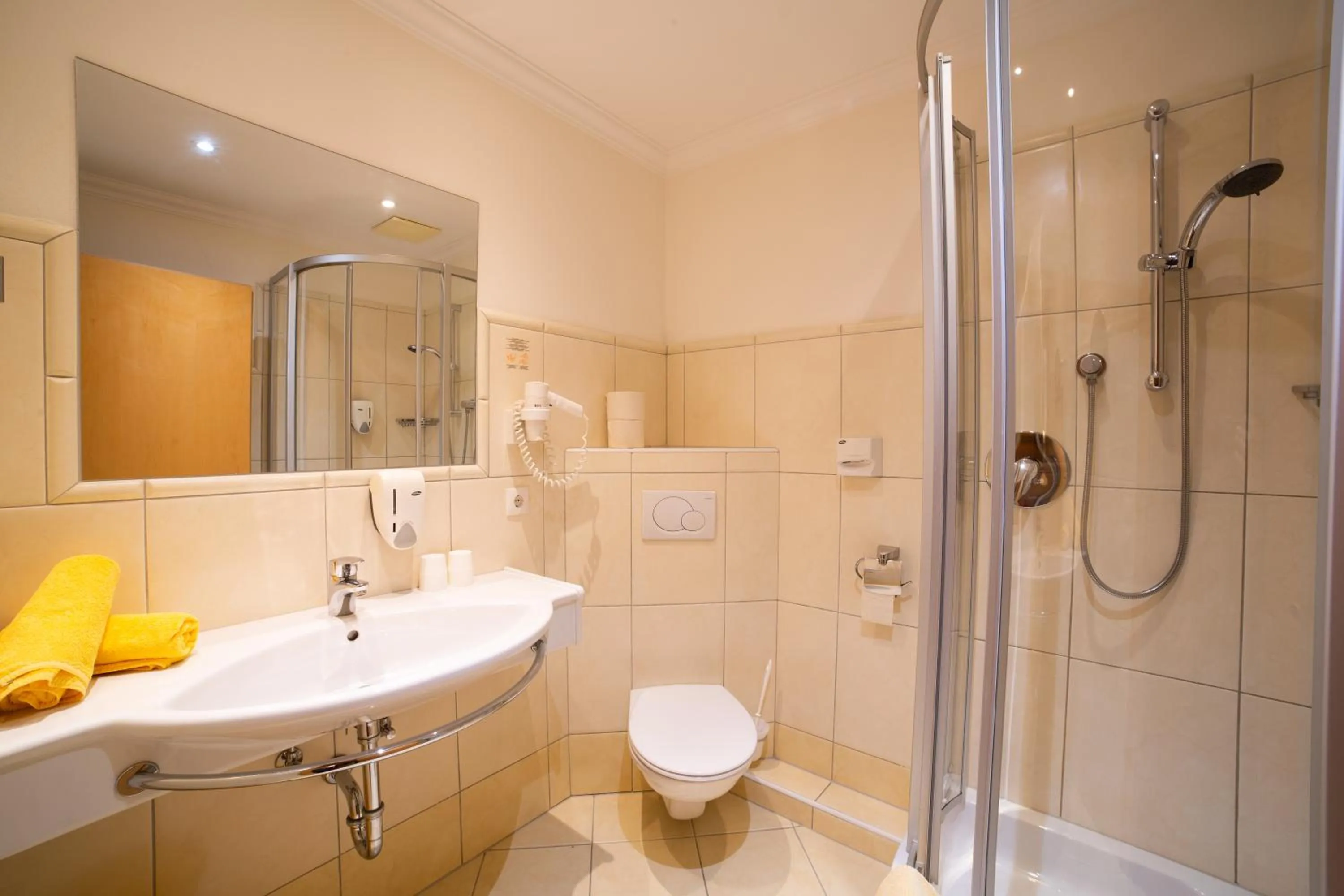 Shower in Hotel Alpenblick