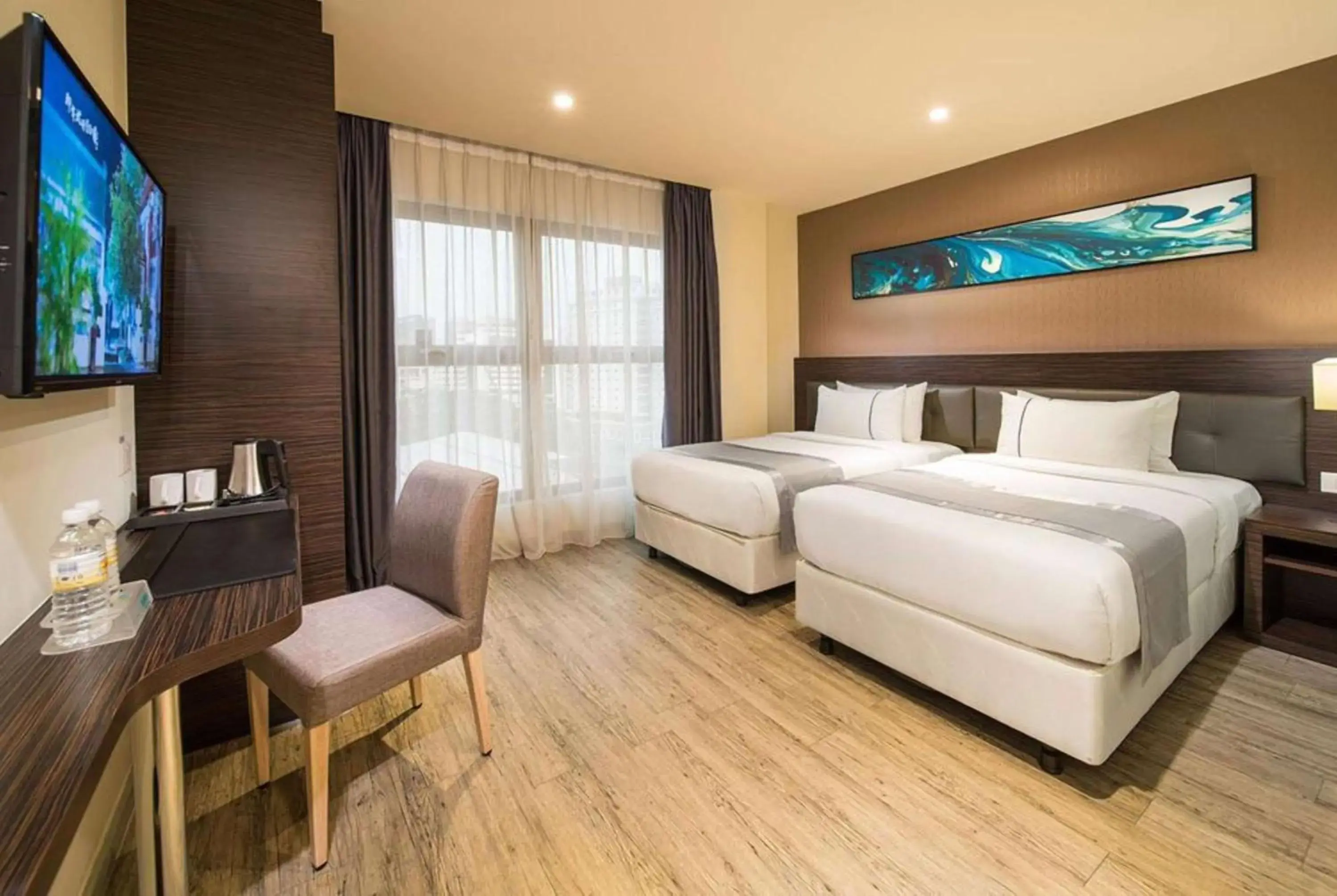 Photo of the whole room, Bed in Ramada Encore by Wyndham Chinatown Kuala Lumpur Photo of the whole room, Bed in Ramada Encore by Wyndham Chinatown Kuala Lumpur