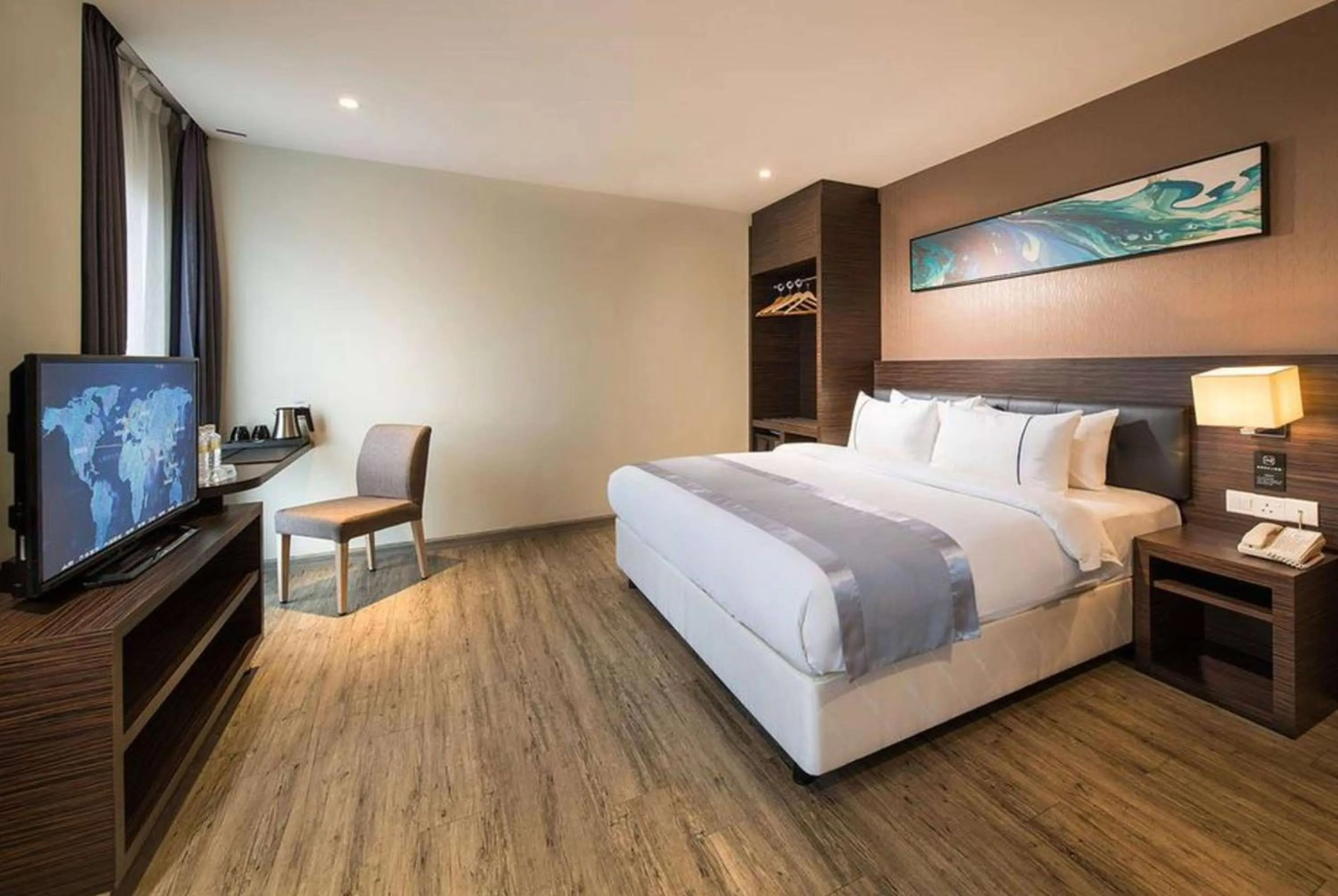 Photo of the whole room, Bed in Ramada Encore by Wyndham Chinatown Kuala Lumpur