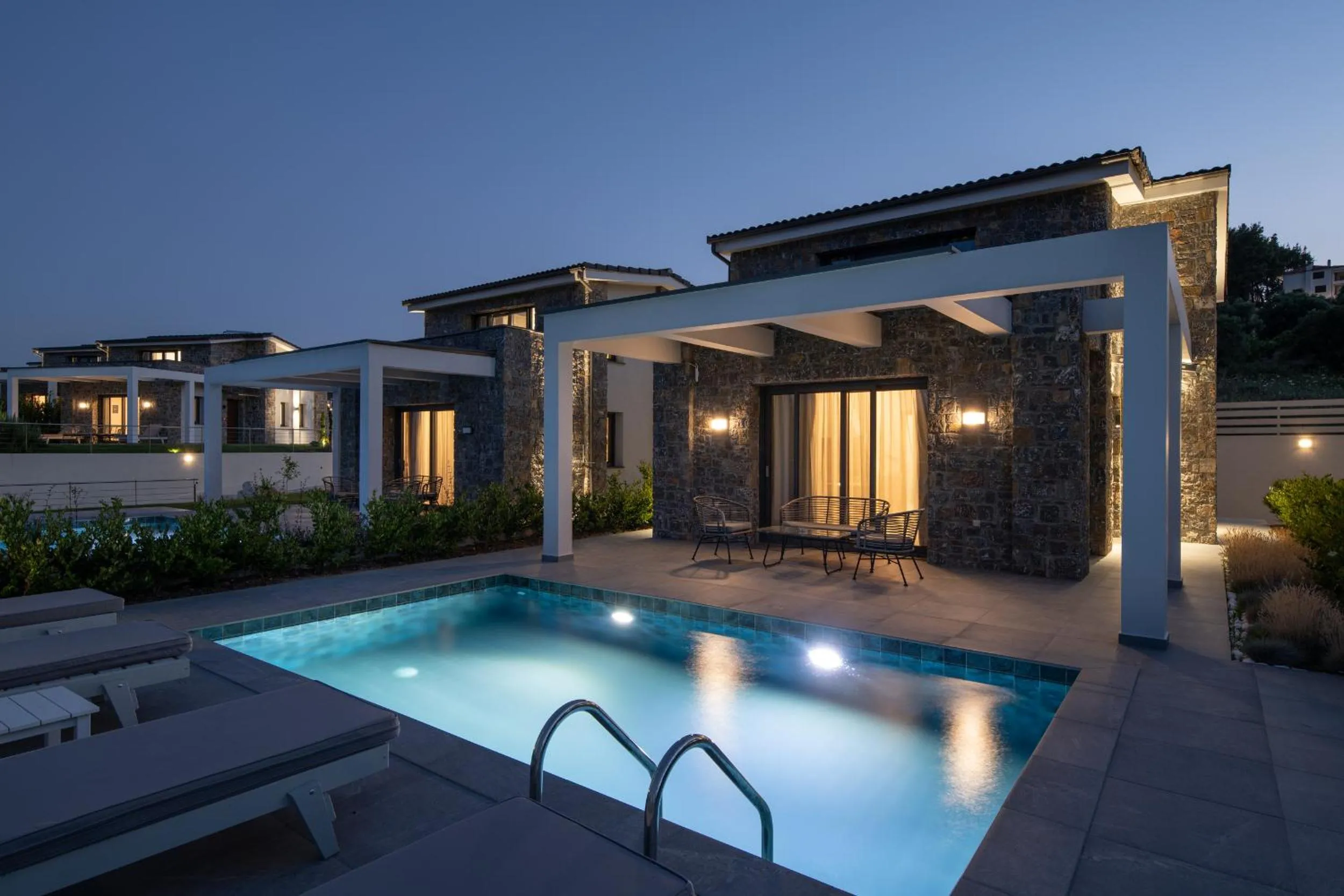 Pool view in Terra Olivia Luxury Villas and Suites