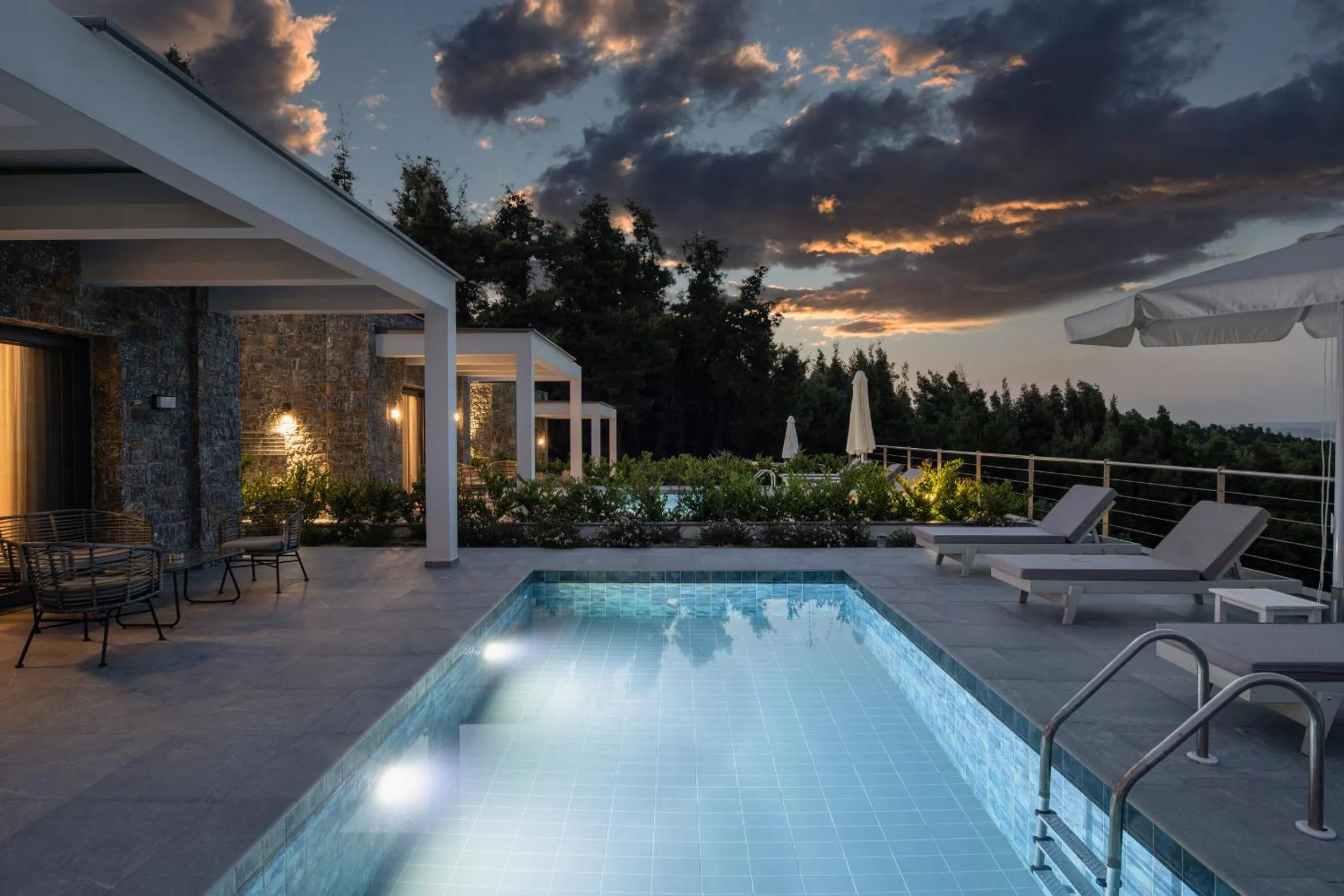 Swimming pool in Terra Olivia Luxury Villas and Suites