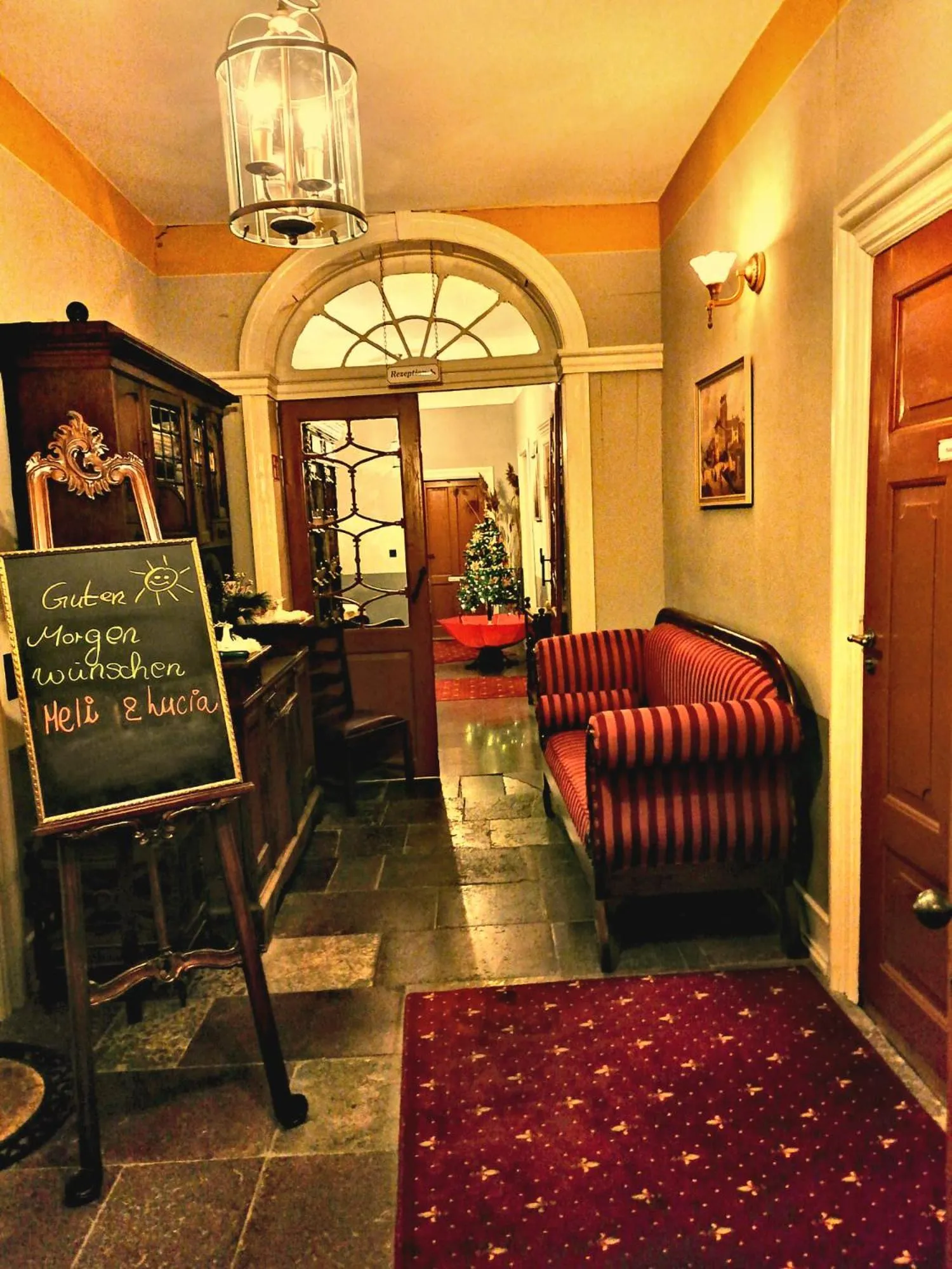 Lobby or reception in Hotel Denkmal 13 Wismar