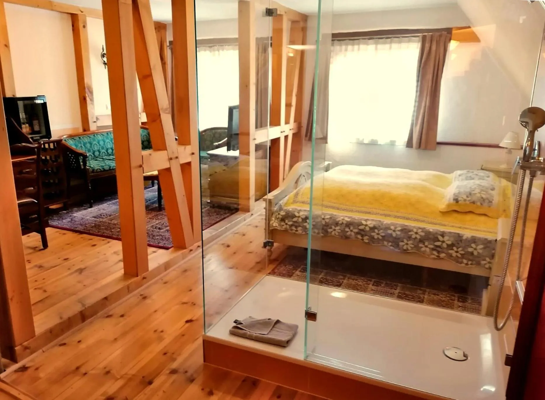 Photo of the whole room, Bed in Hotel Denkmal 13 Wismar