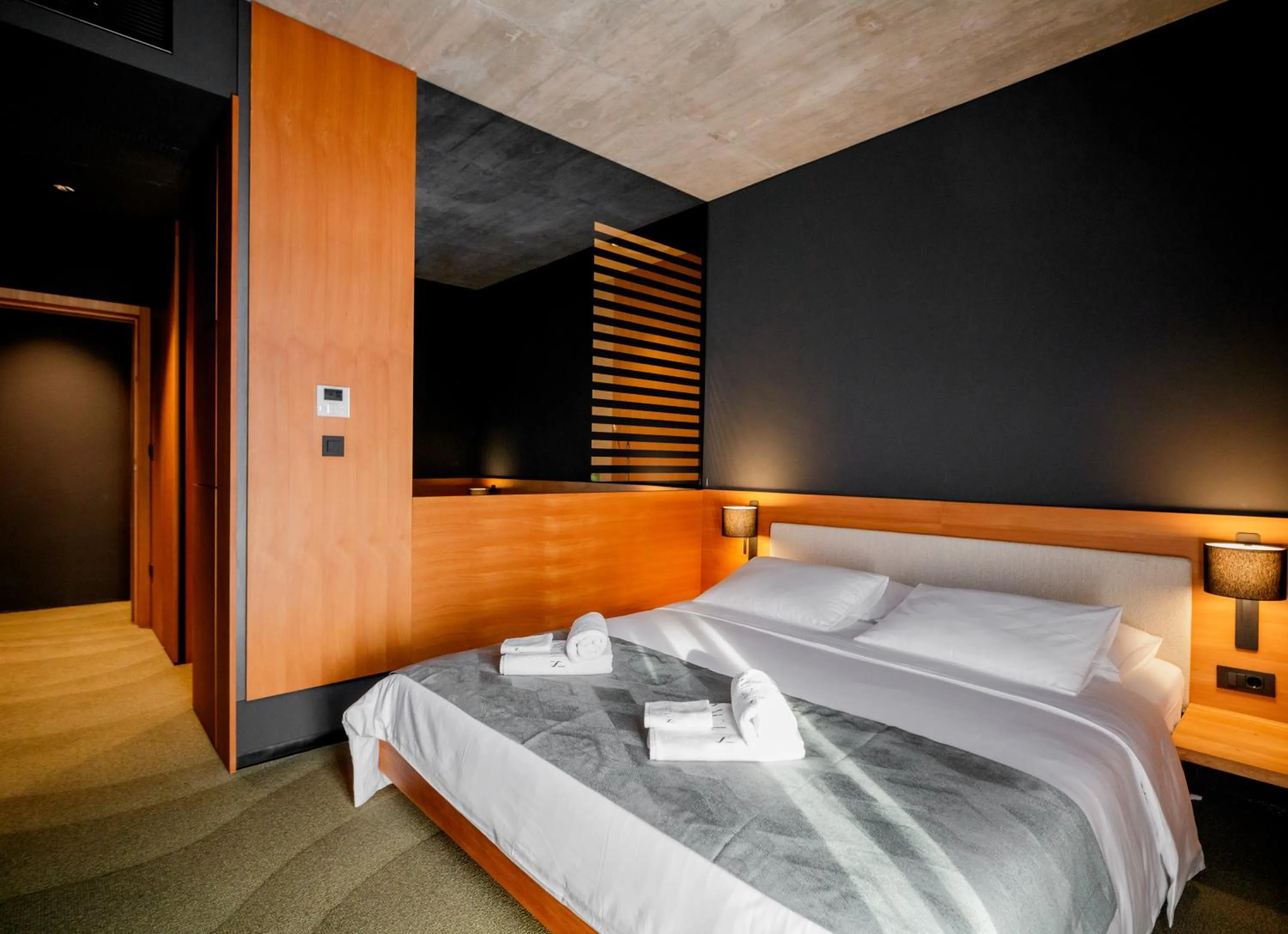 Bed in Hotel Osmolis