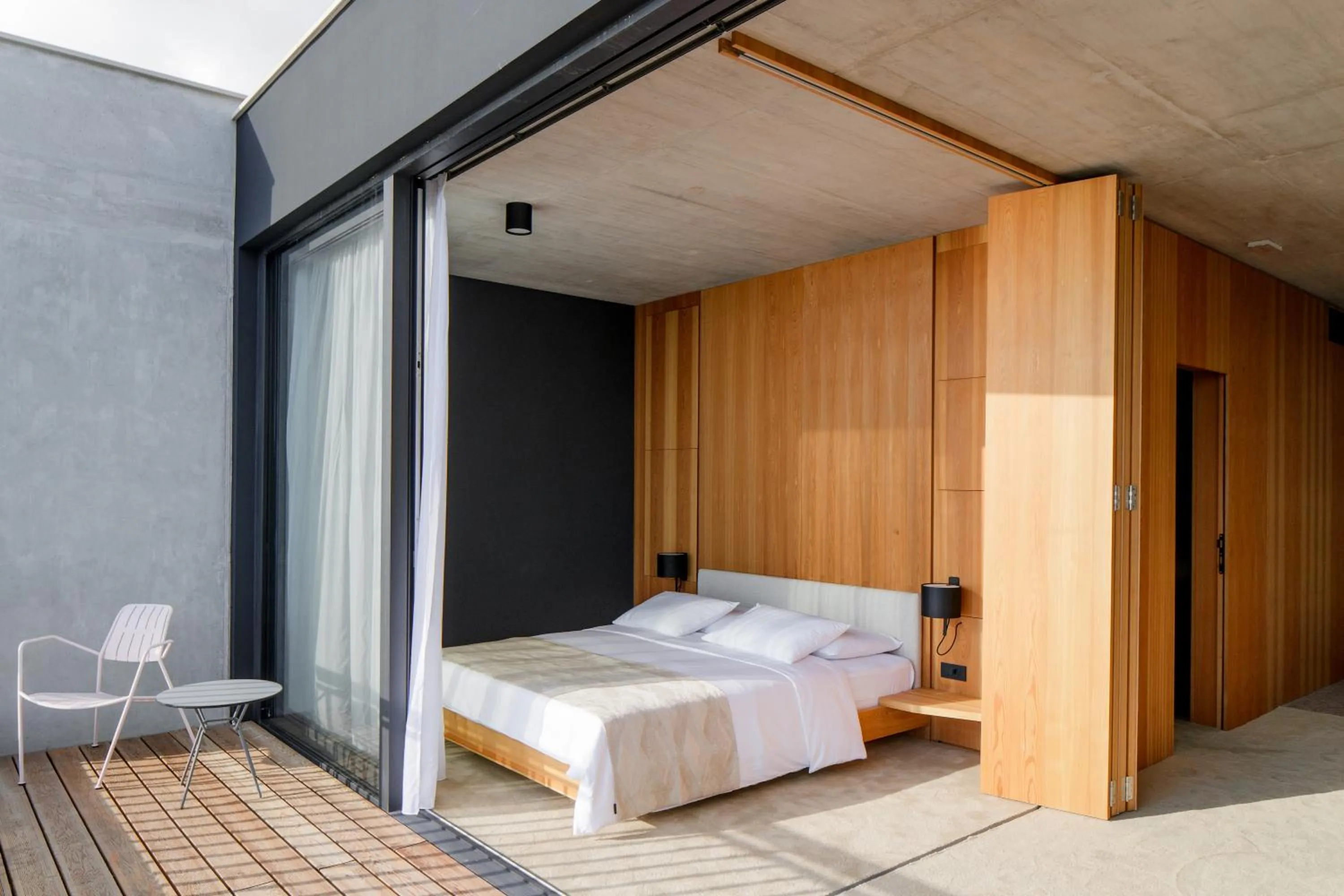 Bed in Hotel Osmolis