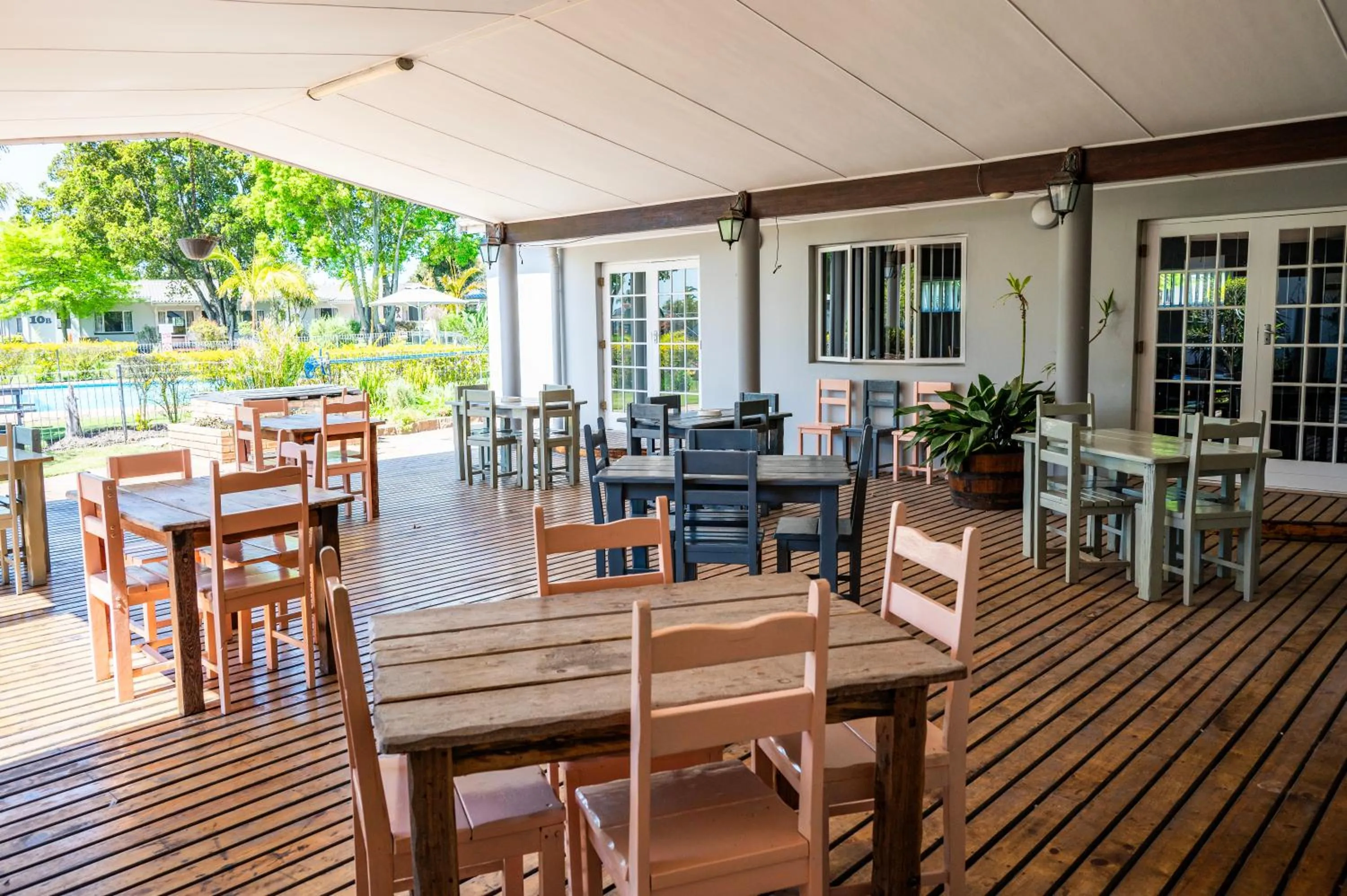 Patio in Pine Lodge George