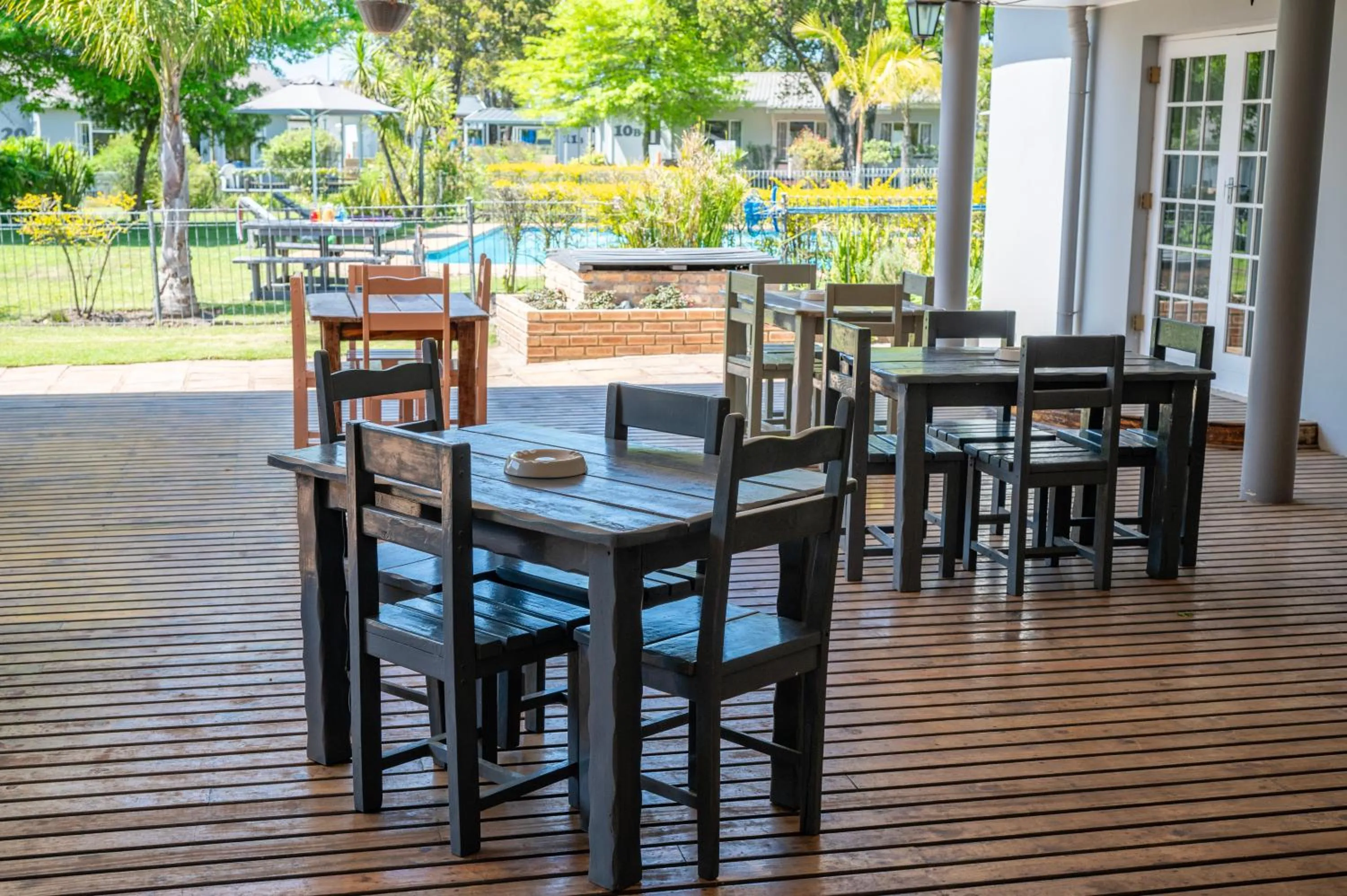 Patio in Pine Lodge George