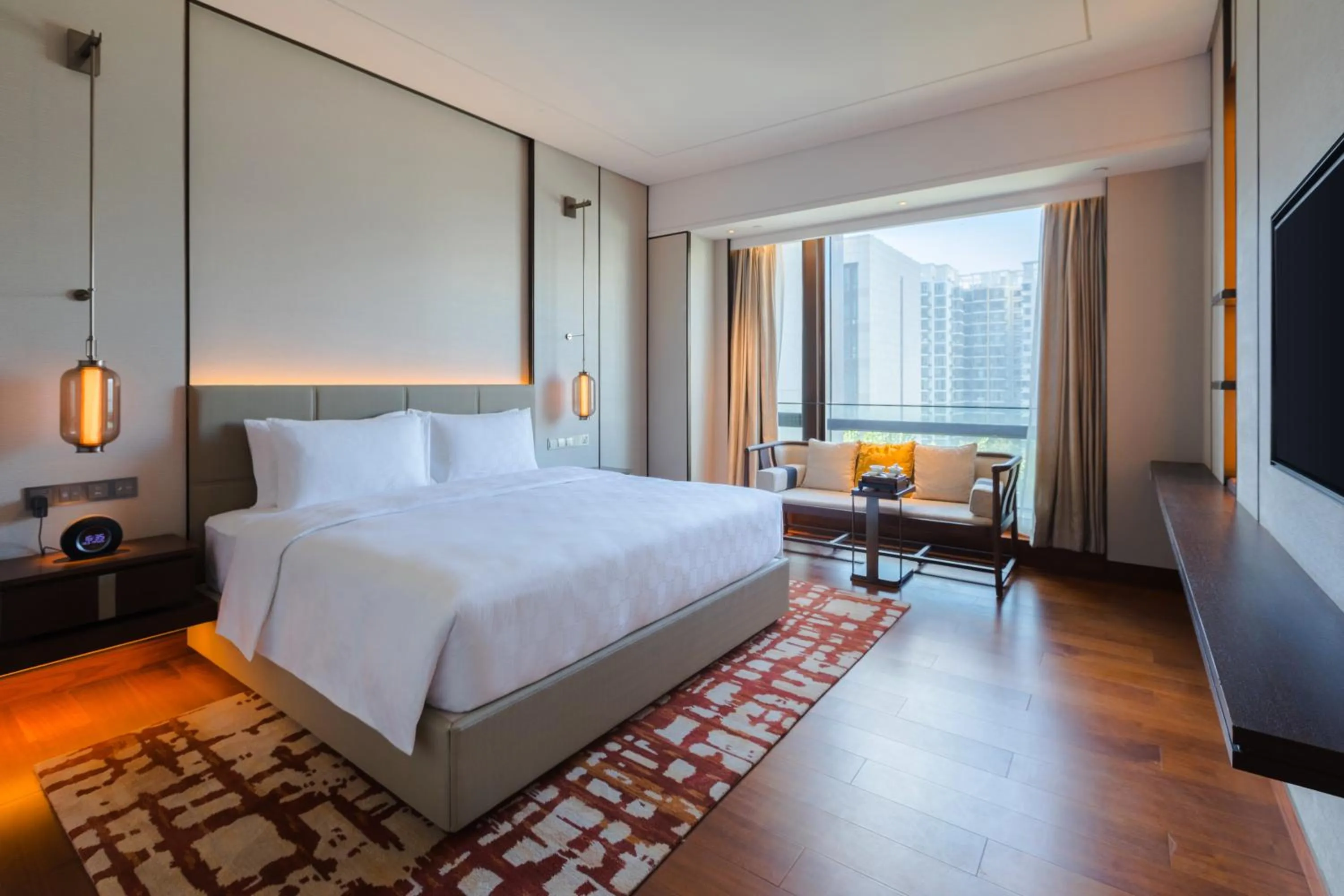 Bed in HUALUXE Beijing Xinan