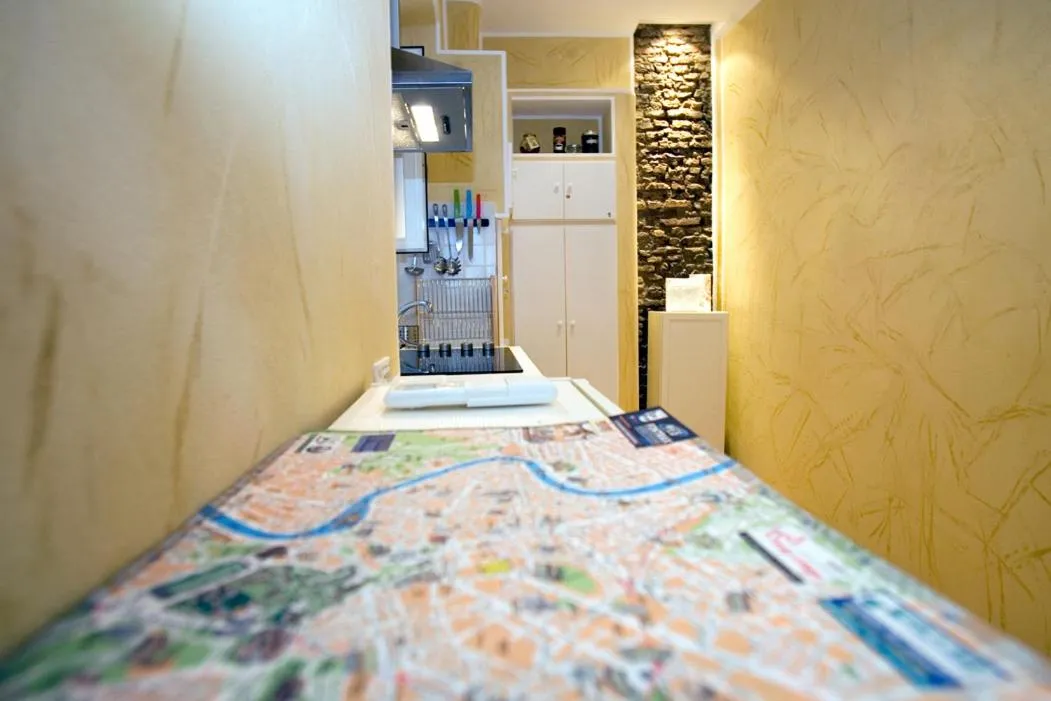 Kitchen or kitchenette, Bed in B&B In Piazza