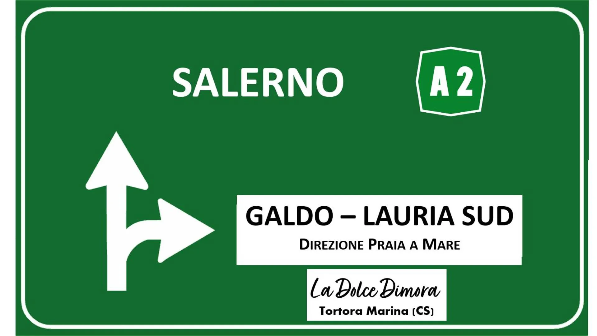 Text overlay in La Dolce Dimora