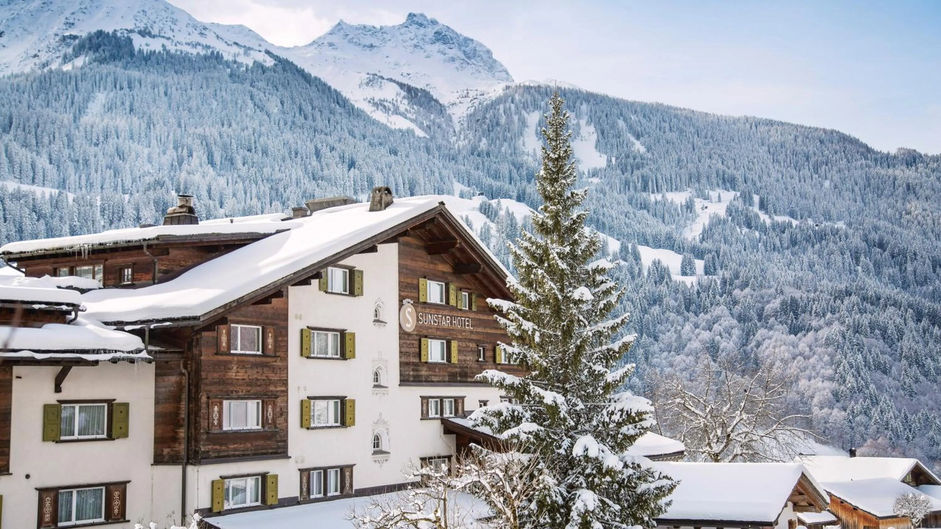 Property building in Sunstar Hotel Klosters