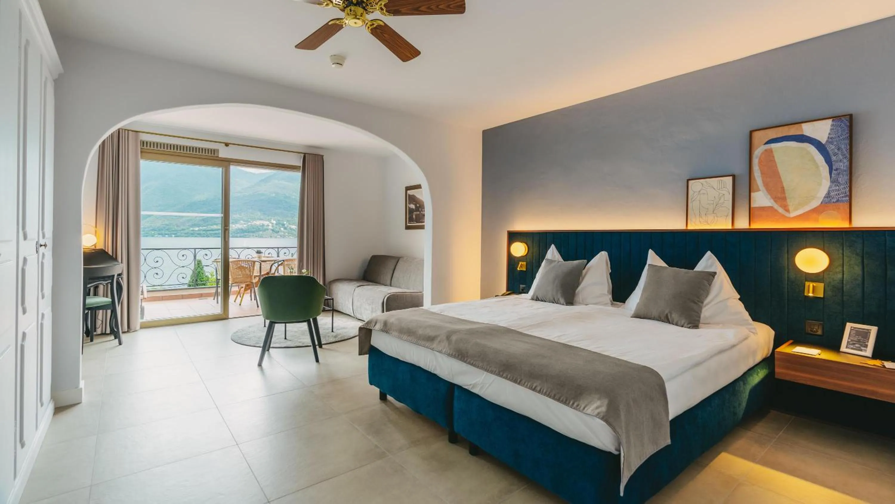 Photo of the whole room, Bed in Boutique Hotel Sunstar Brissago am Lago Maggiore