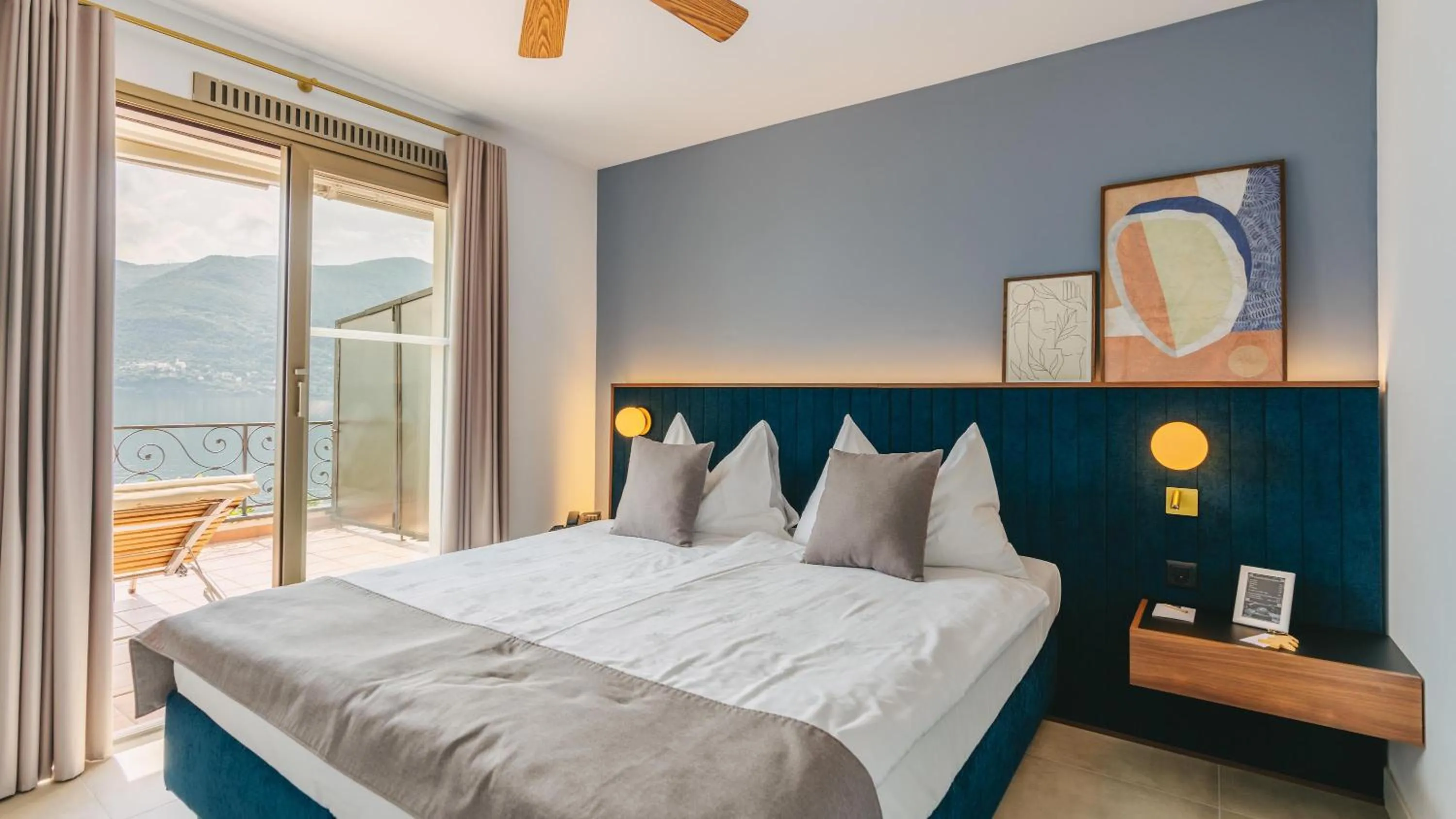 Bedroom, Bed in Boutique Hotel Sunstar Brissago am Lago Maggiore