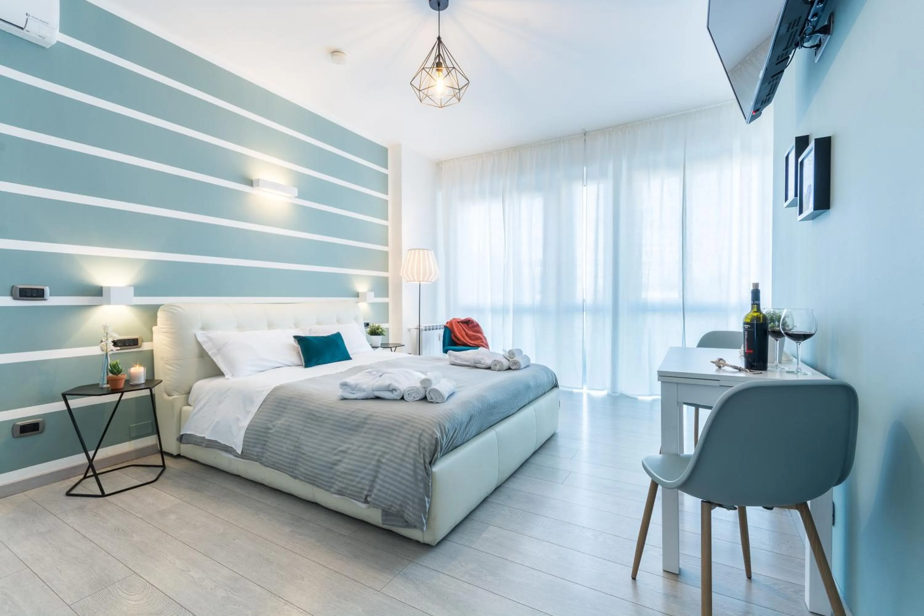 Bedroom, Bed in 4 Star Bologna Train Station - Self Check-In