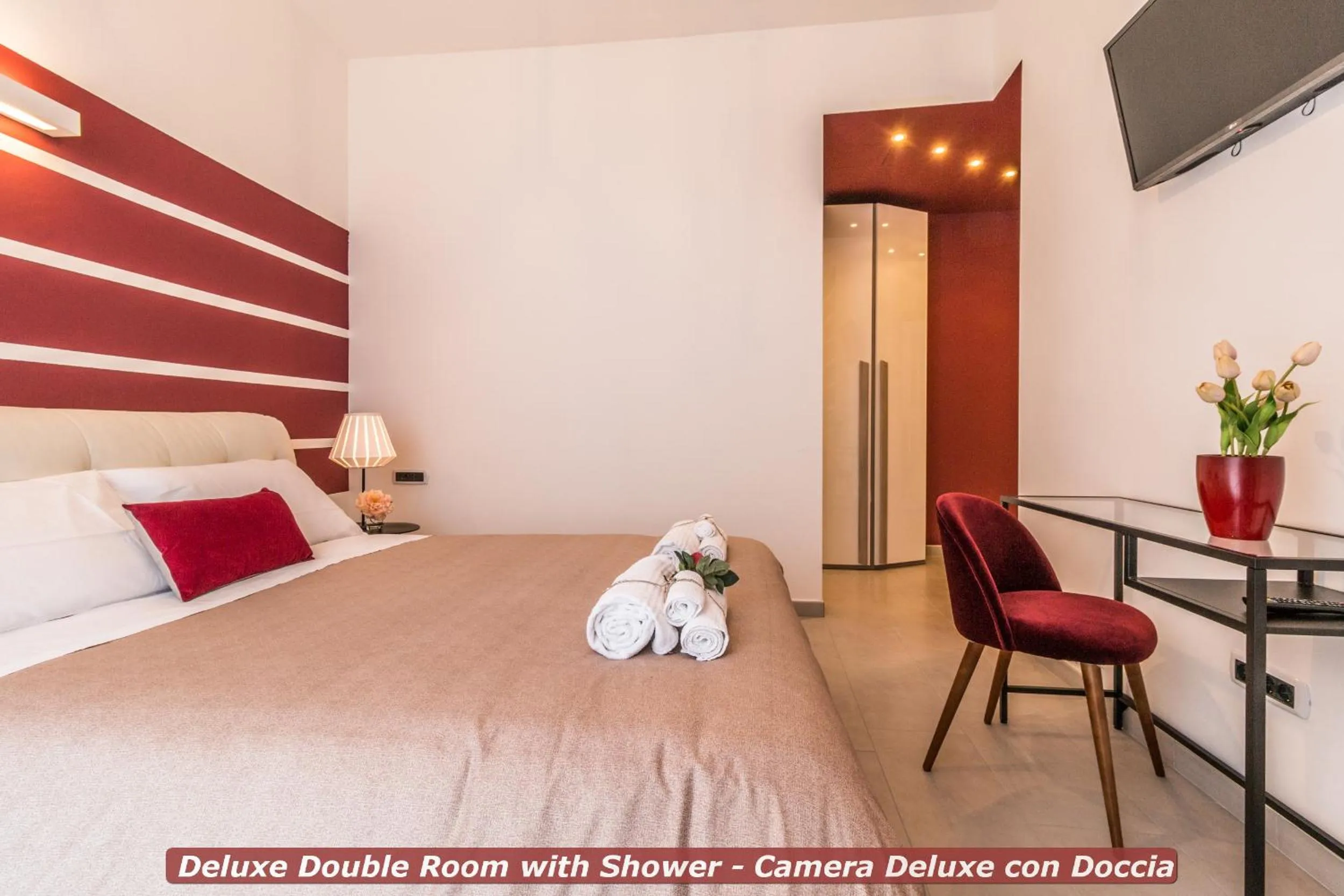 Bedroom, Bed in 4 Star Bologna Train Station - Self Check-In