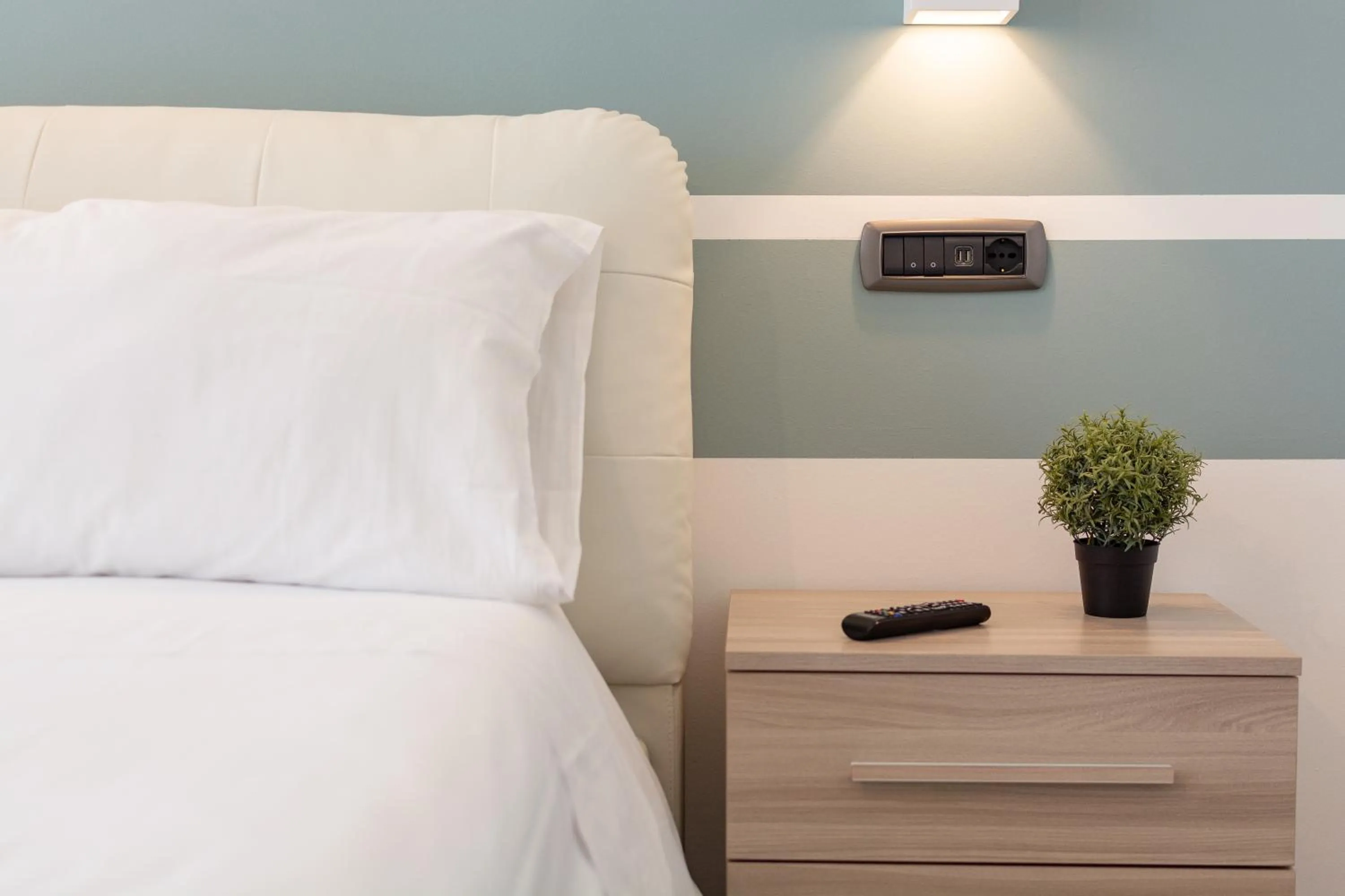 Decorative detail, Bed in 4 Star Bologna Train Station - Self Check-In