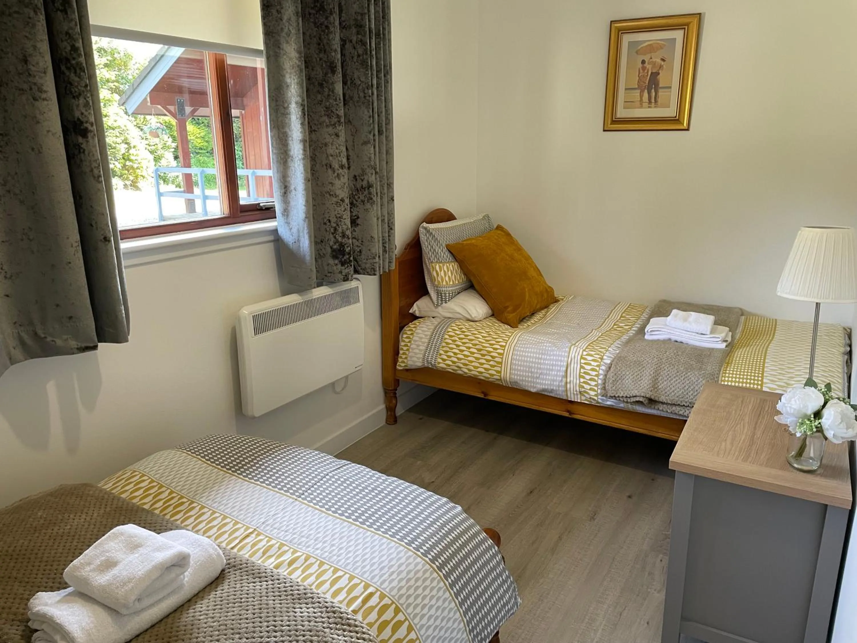 Bed in Wellsfield Farm Holiday Lodges